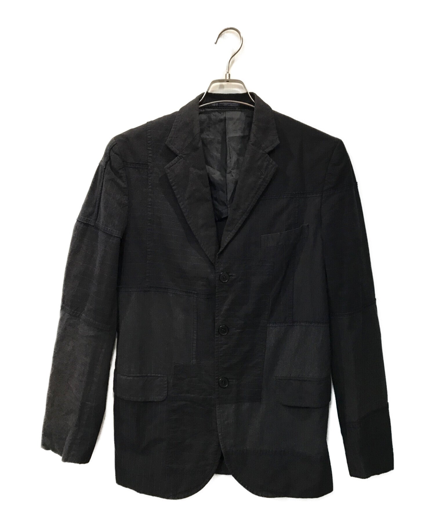 COMME des GARCONS HOMME Product-dyed patchwork jacket HQ-J012