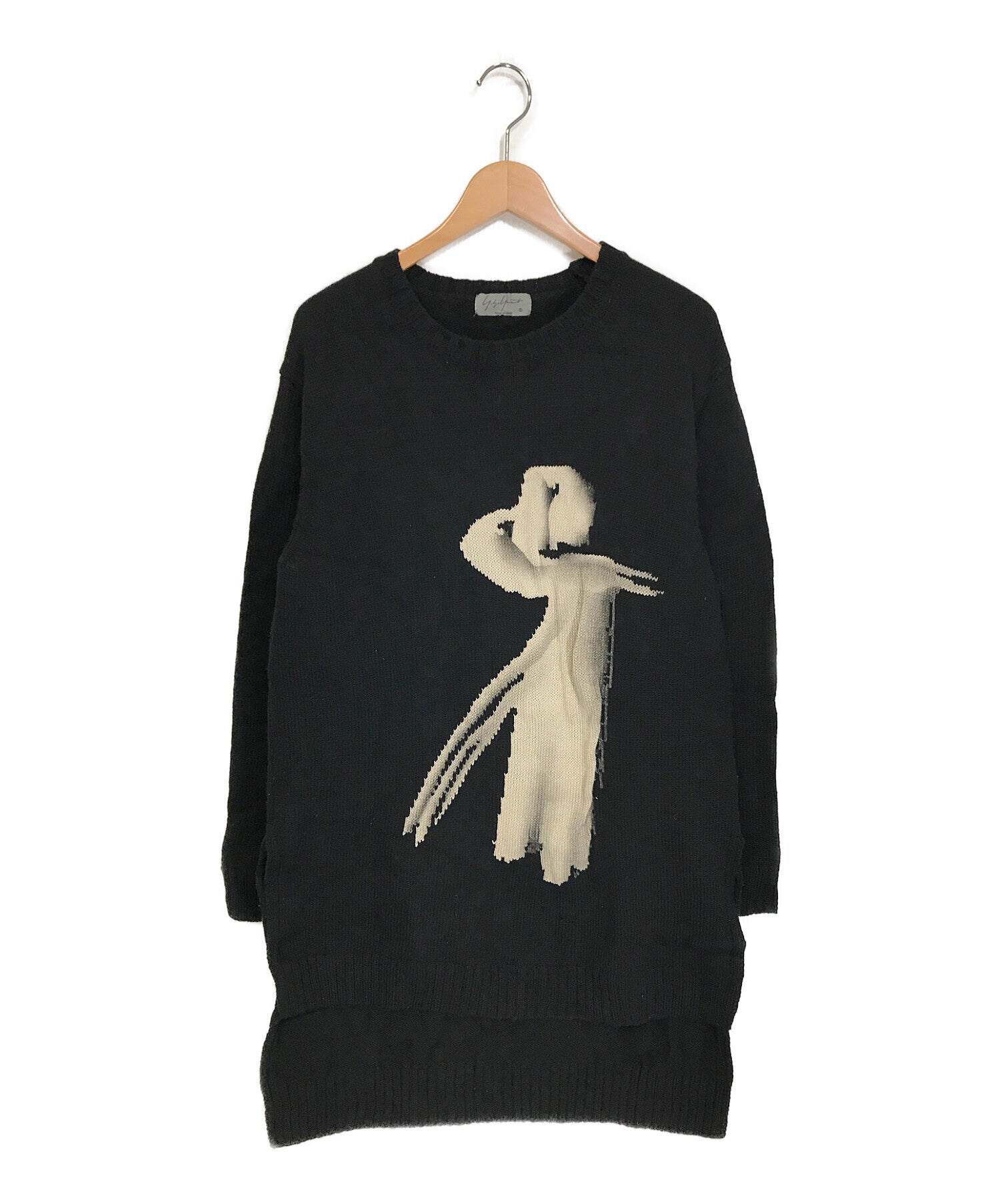Cable block asymmetrical sweater, Yohji Yamamoto