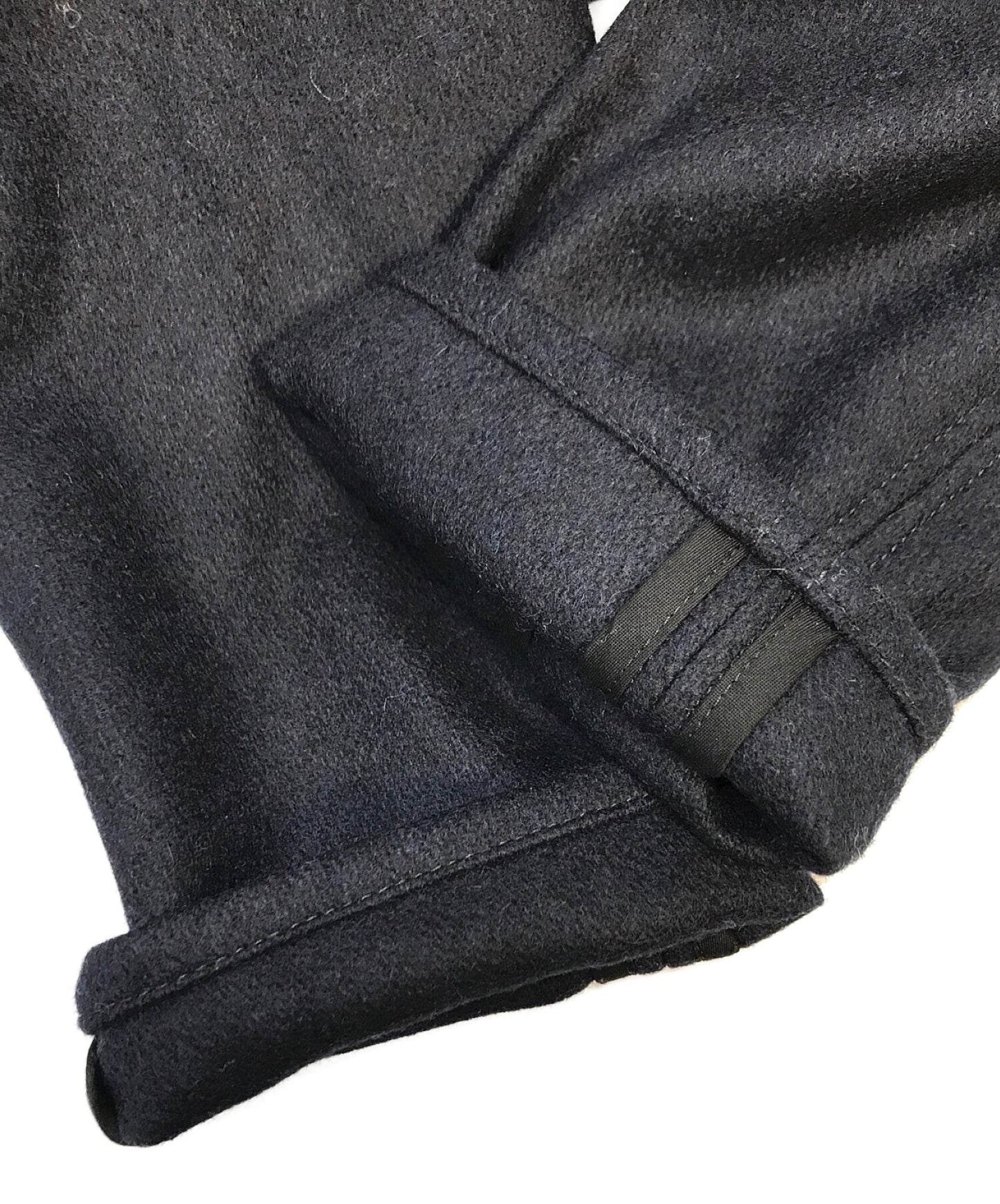 Comme des Garcons เสื้อเชิ้ตผ้าขนสัตว์ผ้าขนสัตว์ธรรมดา×โพลีเอสเตอร์ลายพรางพิมพ์×ผ้าฝ้ายทอลายทแยง 17AW W25170