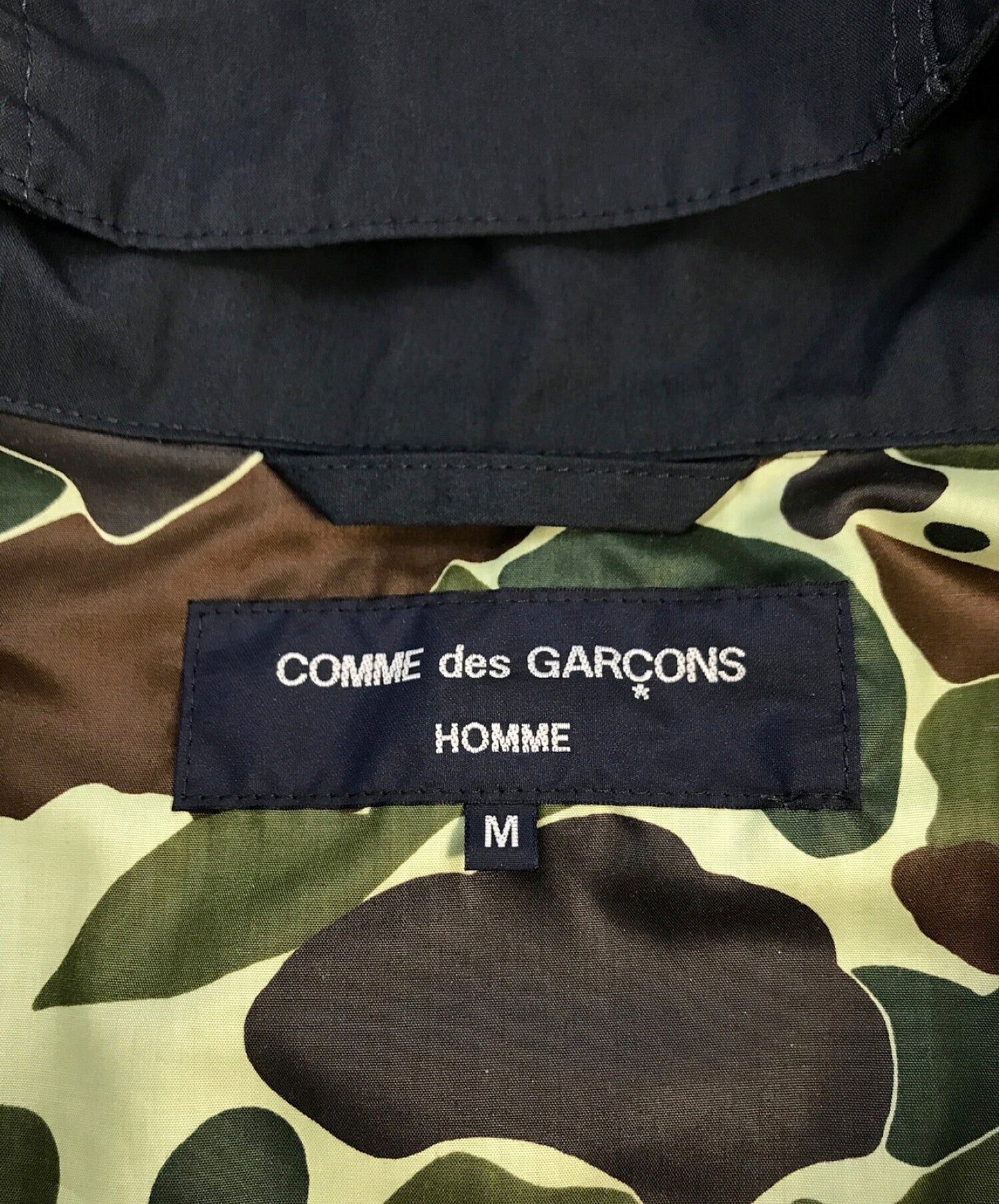 Comme des Garcons Homme 고밀도 날씨 제품 마감 Anorak 까마귀 Hi-J007