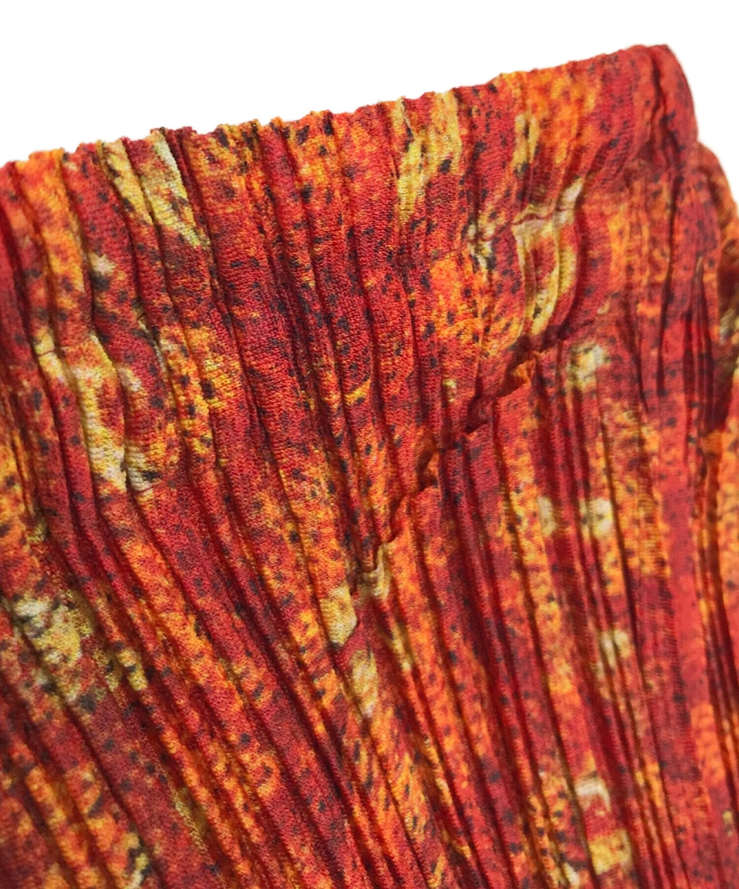 Pleats请Issey Miyake Transfer Print Print Pleated Skirt PP14-JG485 PP14-JG485