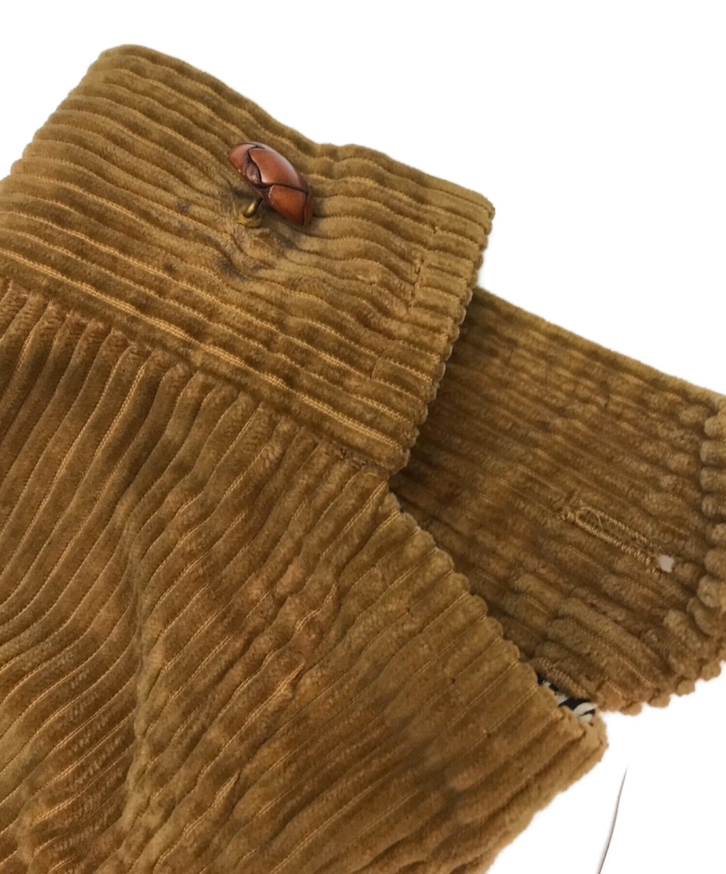 数字(n)INE 01AW胡桃木按钮灯芯绒摩托车夹克