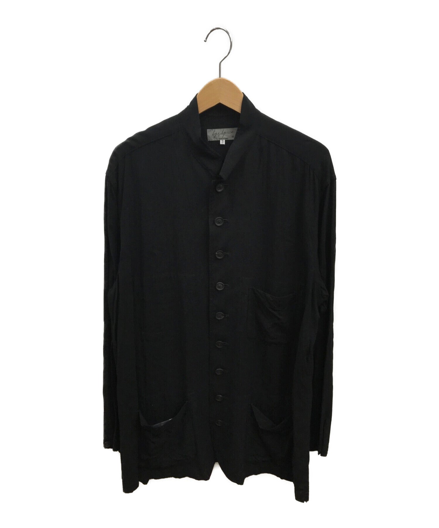 YOHJI YAMAMOTO POUR HOMME 20SS Rayon cambric shirt jacket HN-B21-214