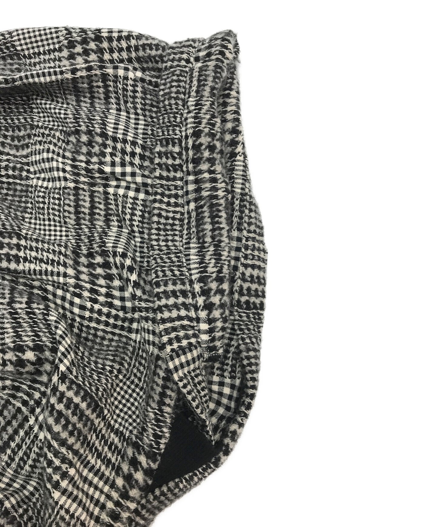 y's wool check กางเกง salsel/กางเกงง่าย yb-p26-125