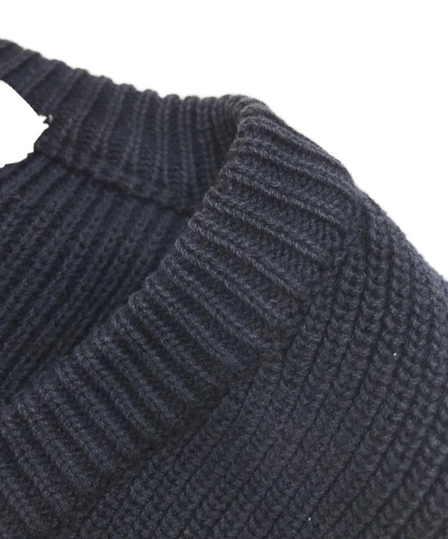 Comme des Garcons Homme Back 로고 프린트 V-Neck Knit 80의 오래된 아카이브 걸작 HN-110260