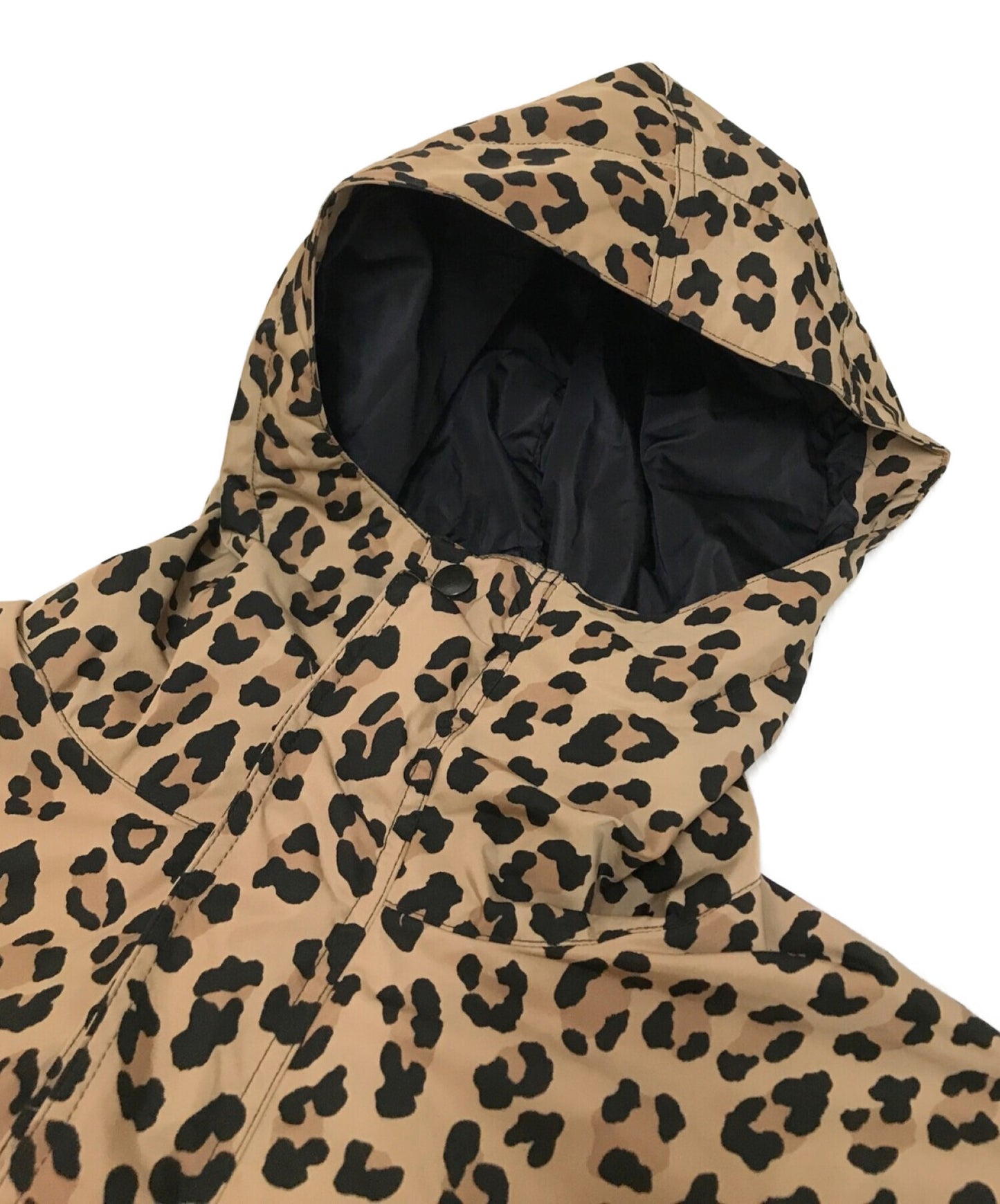 Wacko Maria × Nanga Special Order Leopard Mountain Parka 로고 자수 zip blouson