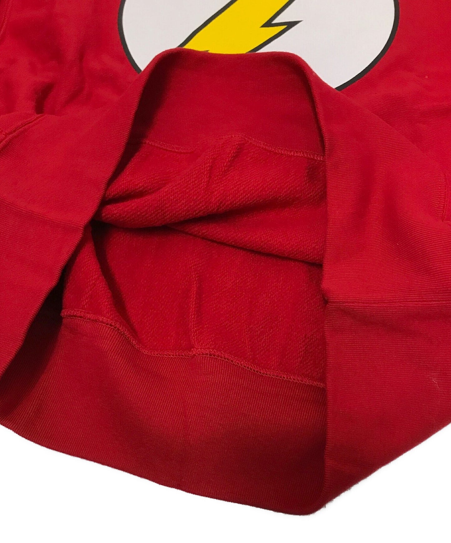 Bape by Bathing Ape协作印刷运动衫DC DC DC Flash Flash Flash船员脖子