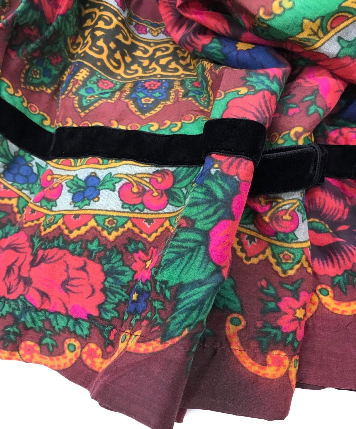 Comme des Garcons Girl Tencel กระโปรงริบบิ้นทั้งหมด NC-S005