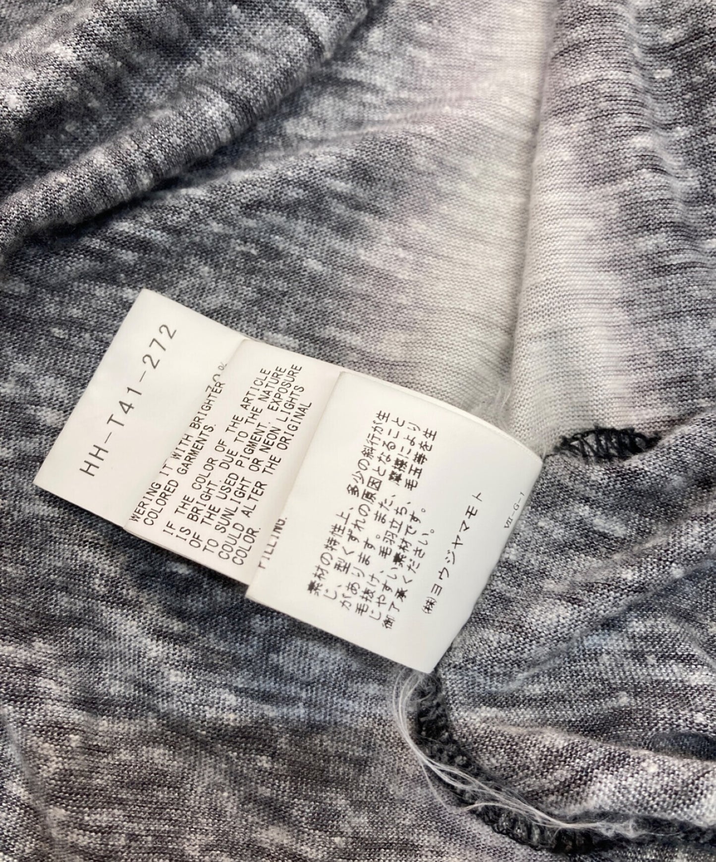 黑色丑闻Yohji Yamamoto颜色女性PT Henry Long HH-T41-272黑色HH-T41-272