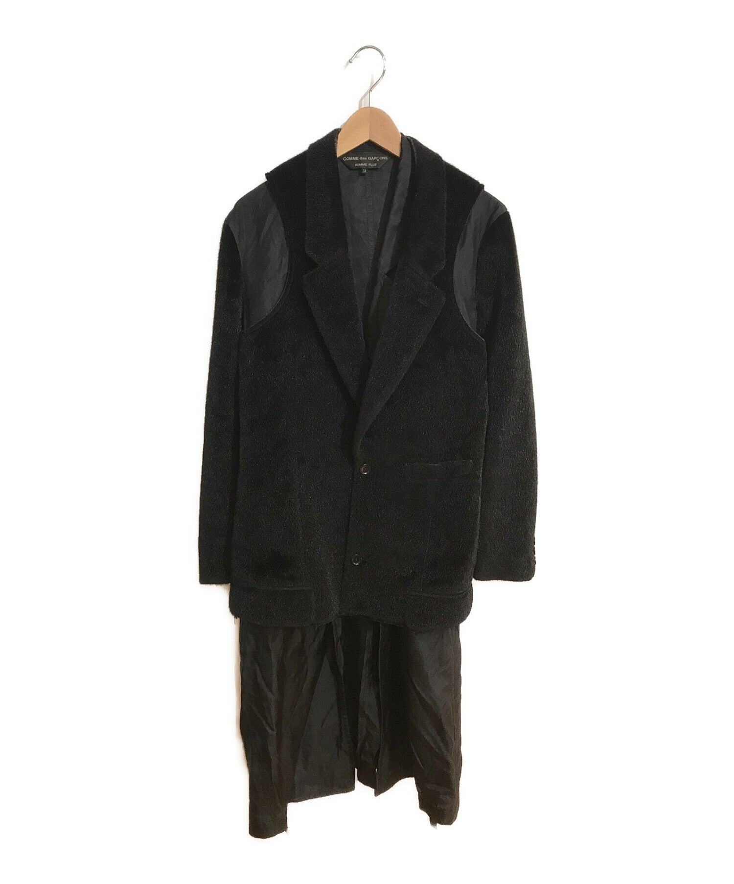 COMME des GARCONS HOMME PLUS Faux Fur Layered Coat/3-way Fur Coat PD-J