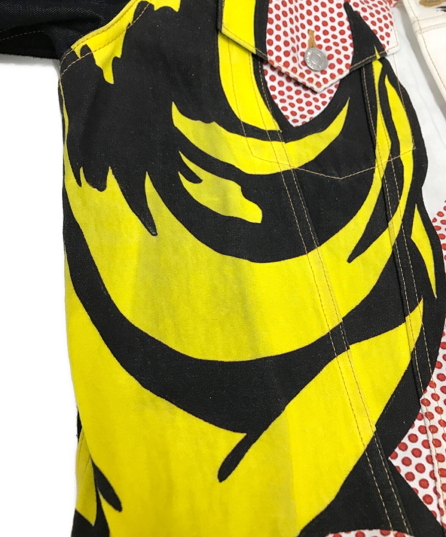 Comme des Garcons Junya Watanabe Man Collaboration Print Denim Jacket WK-J203 AD2022