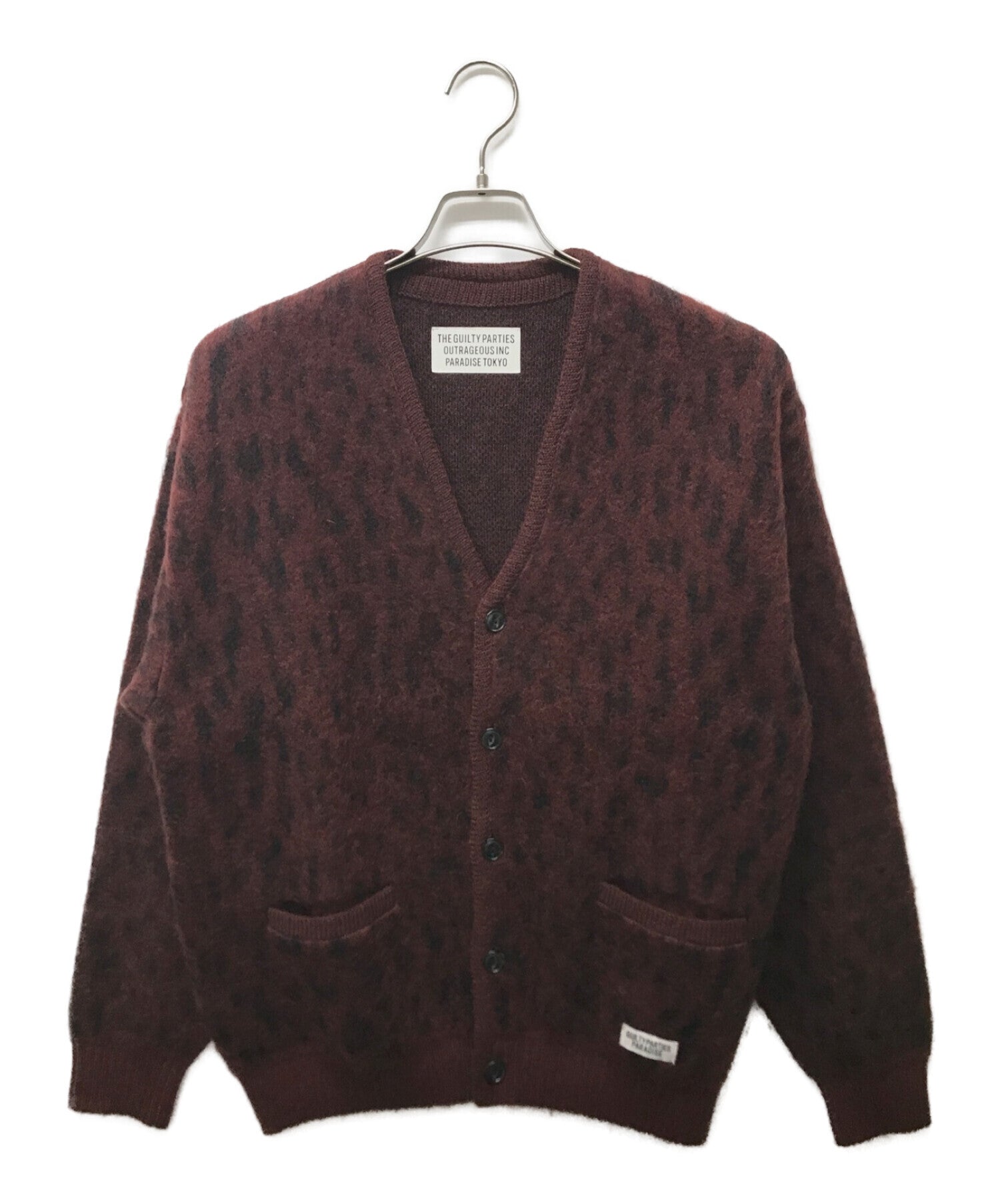 WACKO MARIA Leopard-Jacquard Knitted Sweater for Men