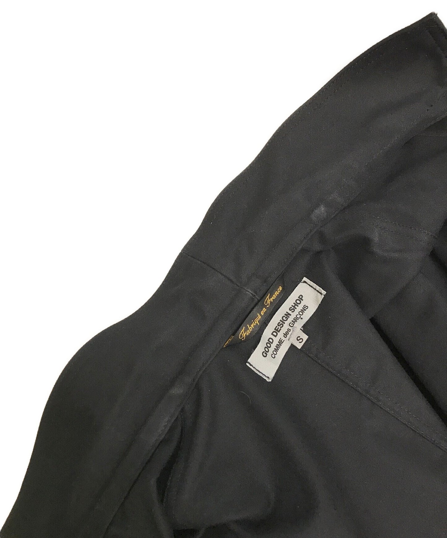 ร้านออกแบบที่ดี Comme des Garcons × Le Laboureur การทำงานร่วมกันกลับโลโก้ Back Work Coat IQ-J003