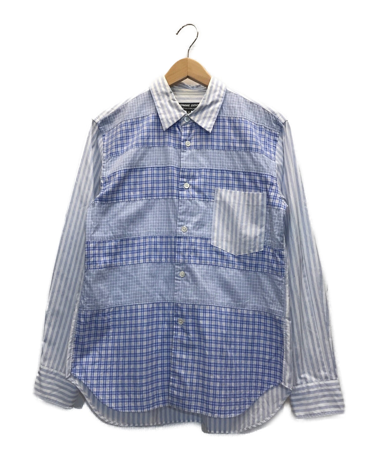 COMME des GARCONS HOMME DEUX Striped and checked shirts DT-B034 AD2017