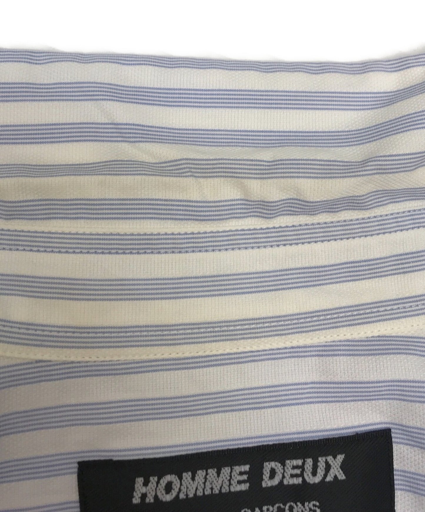 Comme des Garcons Homme Deux條紋和檢查襯衫DT-B034 AD2017