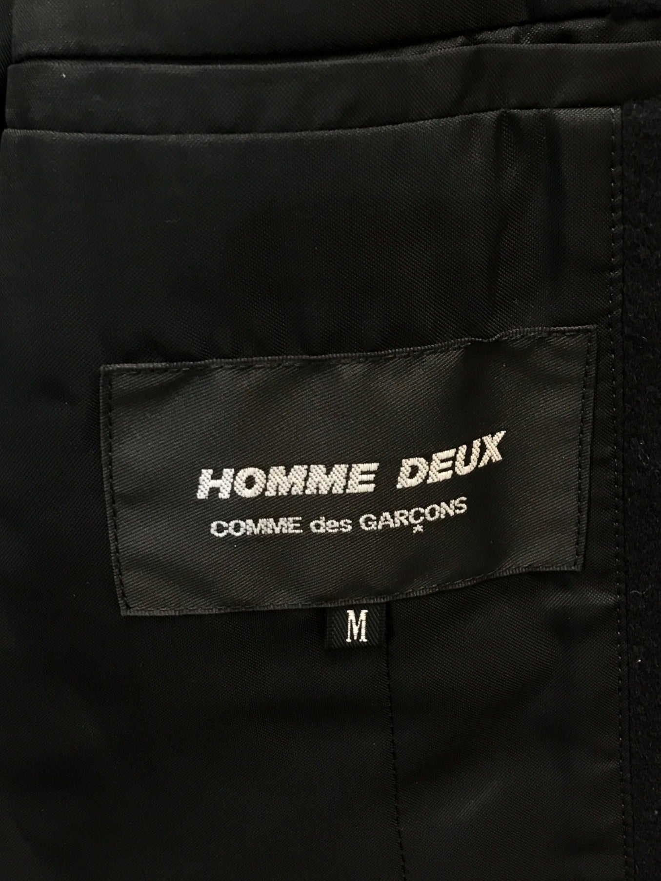 Comme des Garcons Homme Deux Cashmere Blend Chester Caid Catelored Coat DR-C002