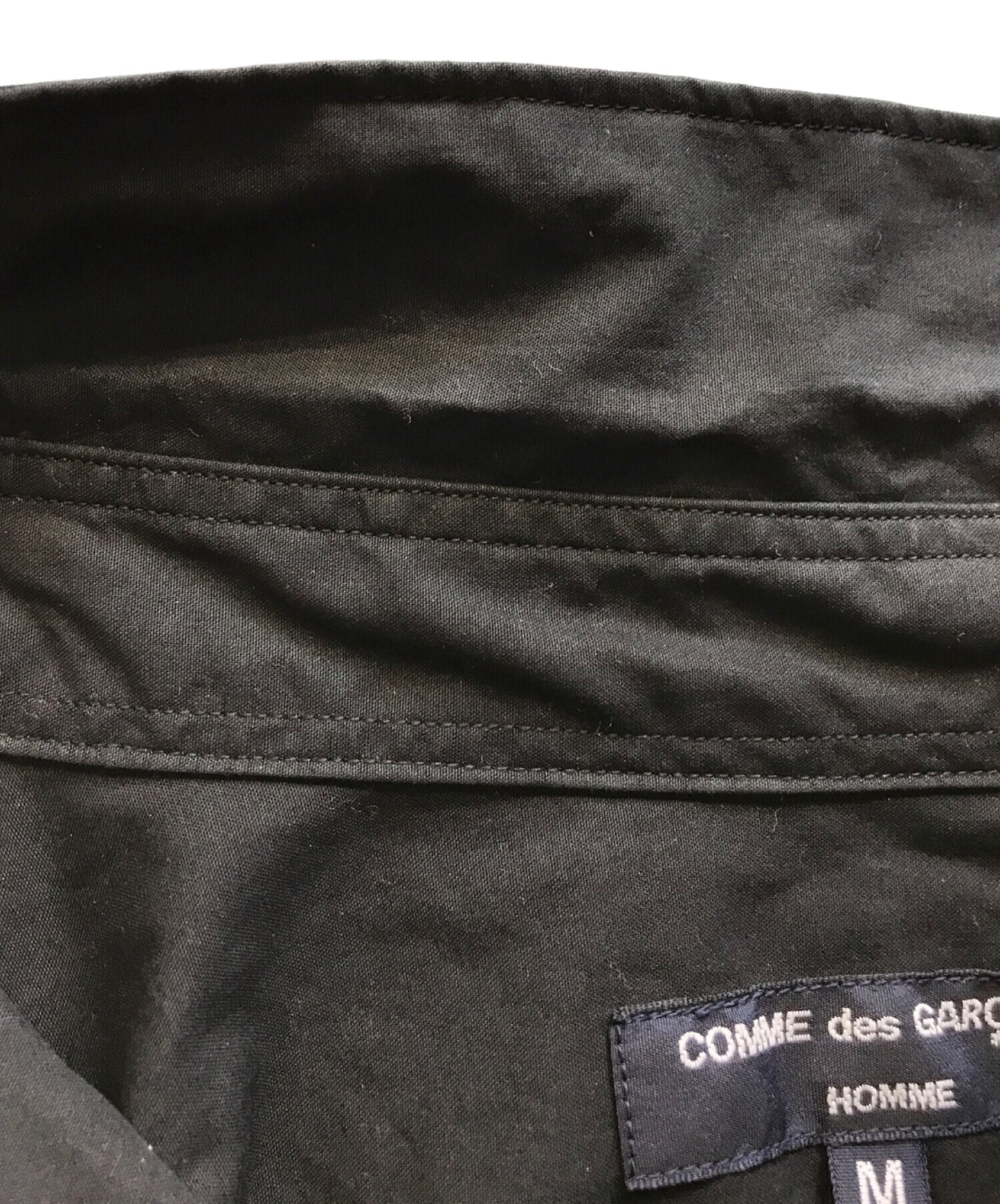 COMME DES GARCONS HOMME 22AW棉打字机产品清洗常规领子L/S衬衫HJ-B004