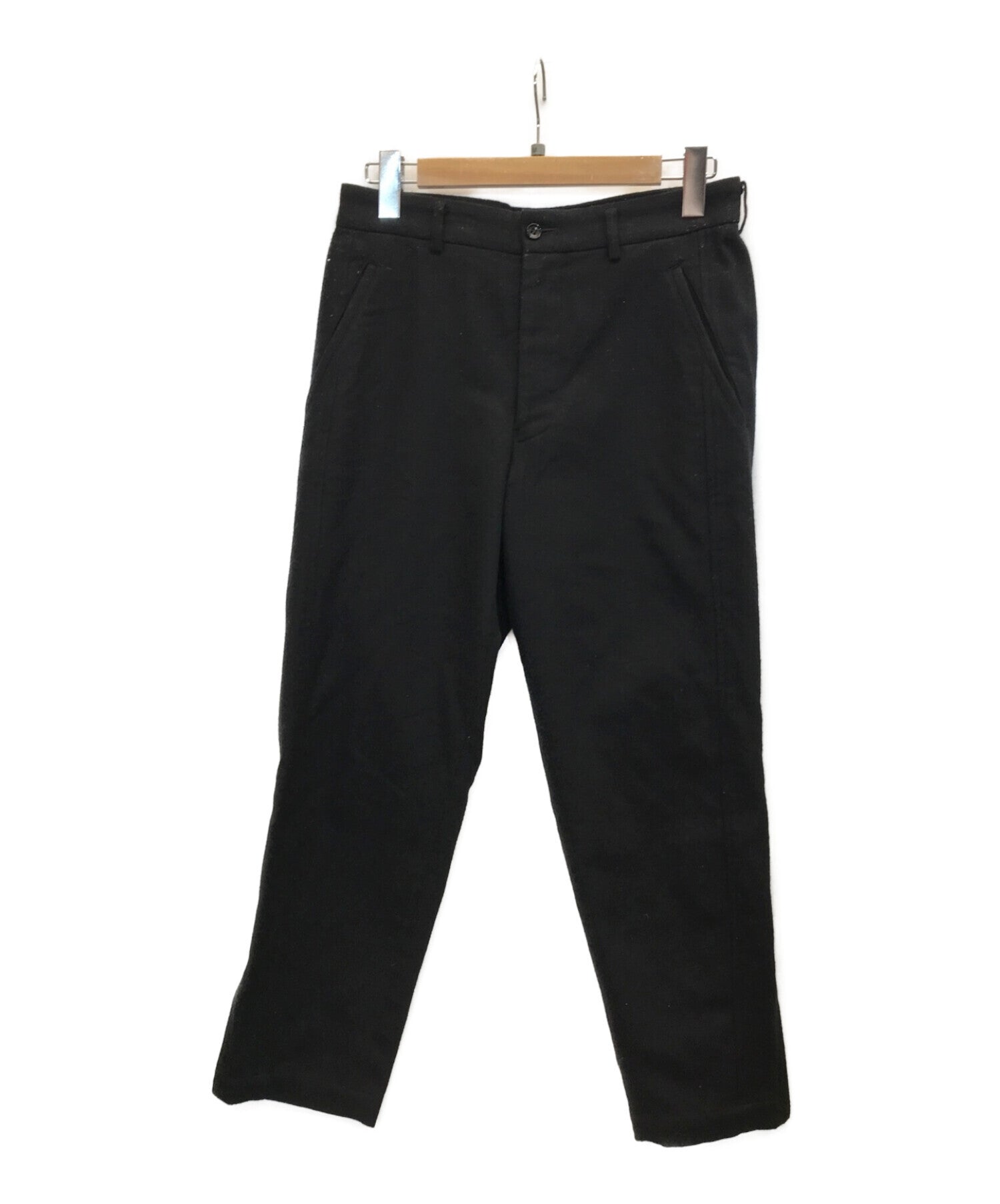 COMME des GARCONS HOMME PLUS Zip hem wool pants PK-P047