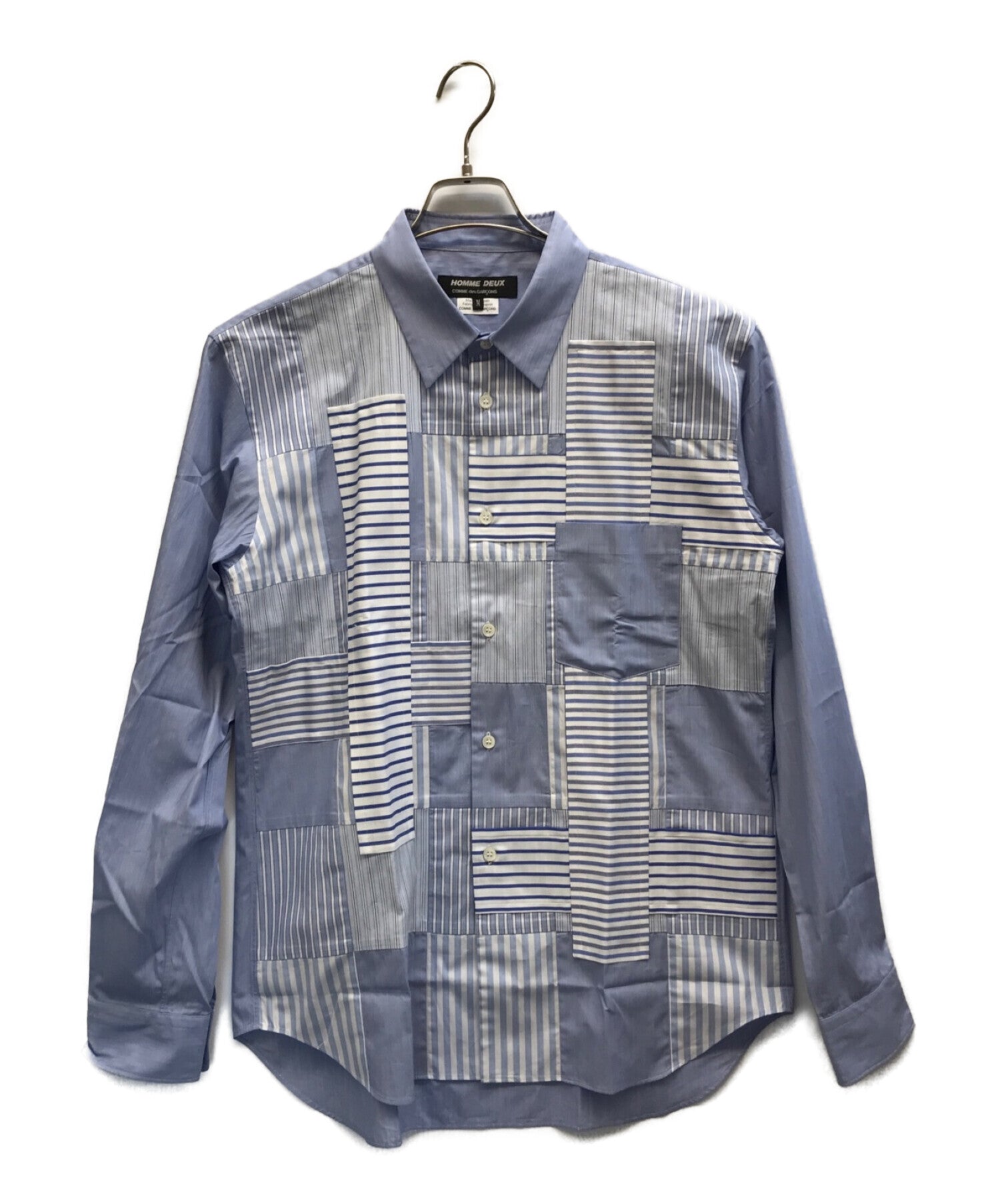 COMME des GARCONS HOMME DEUX Mixed stripe shirt Patchwork shirt DK-B02