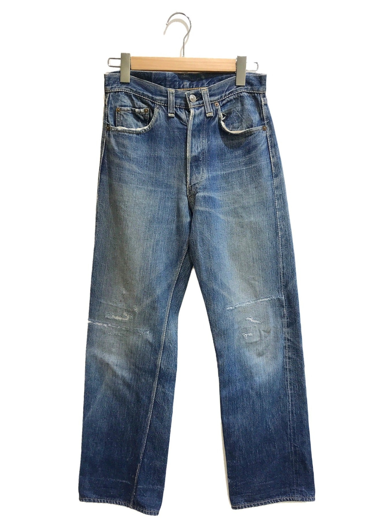 LEVI'S 503B XX Vintage Denim Pants Model 47, leather patch, two-prong