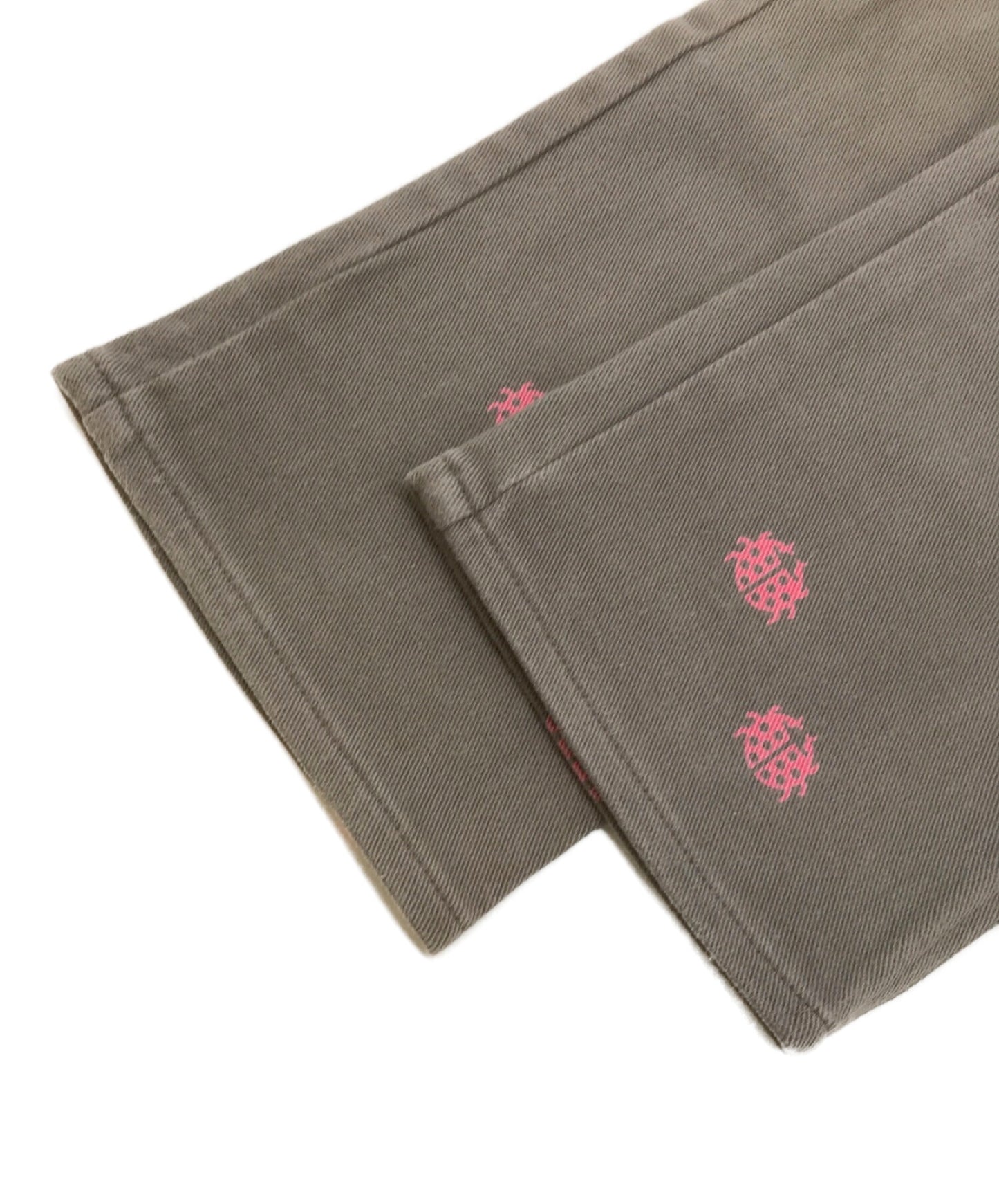 비밀도 × Shantii Collaboration 01AW D.A.V.F 기간 무당 벌레 패턴 바지