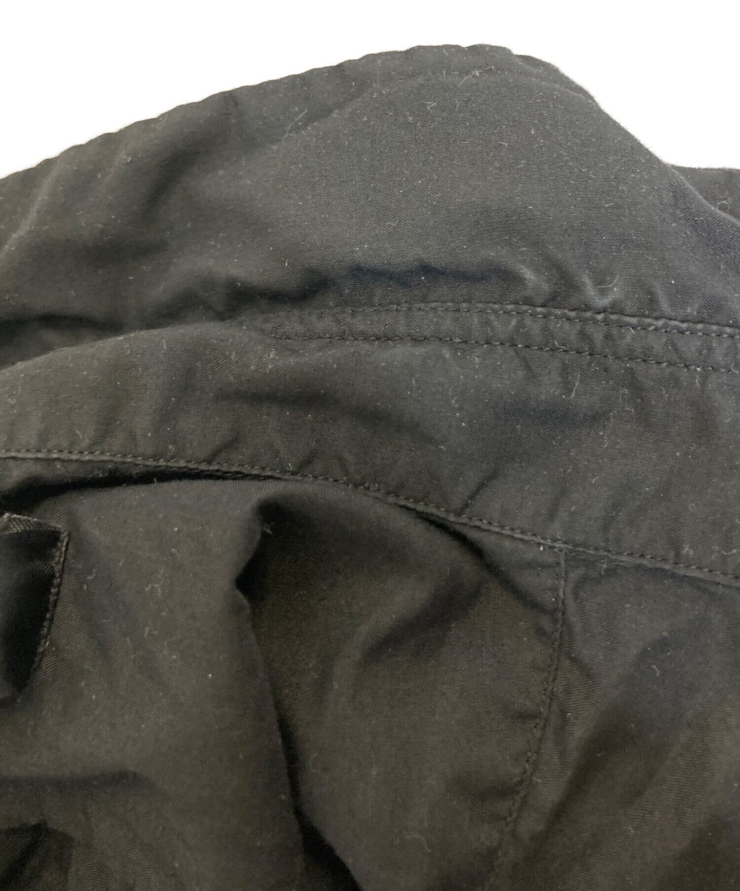 黑色COMME DES GARCONS花卉刺绣衬衫1M-B001