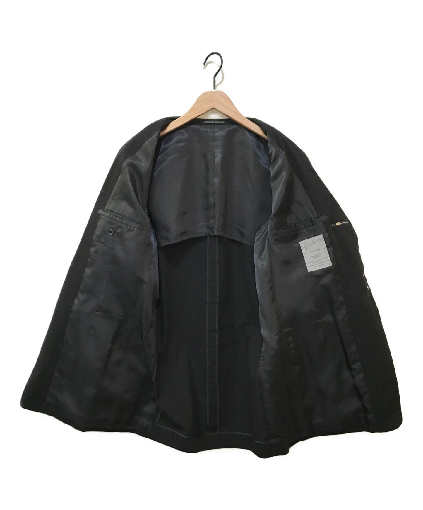 yohji yamamoto pour homme 01SS 지퍼 홀 3B 재킷 HX-Y57-023