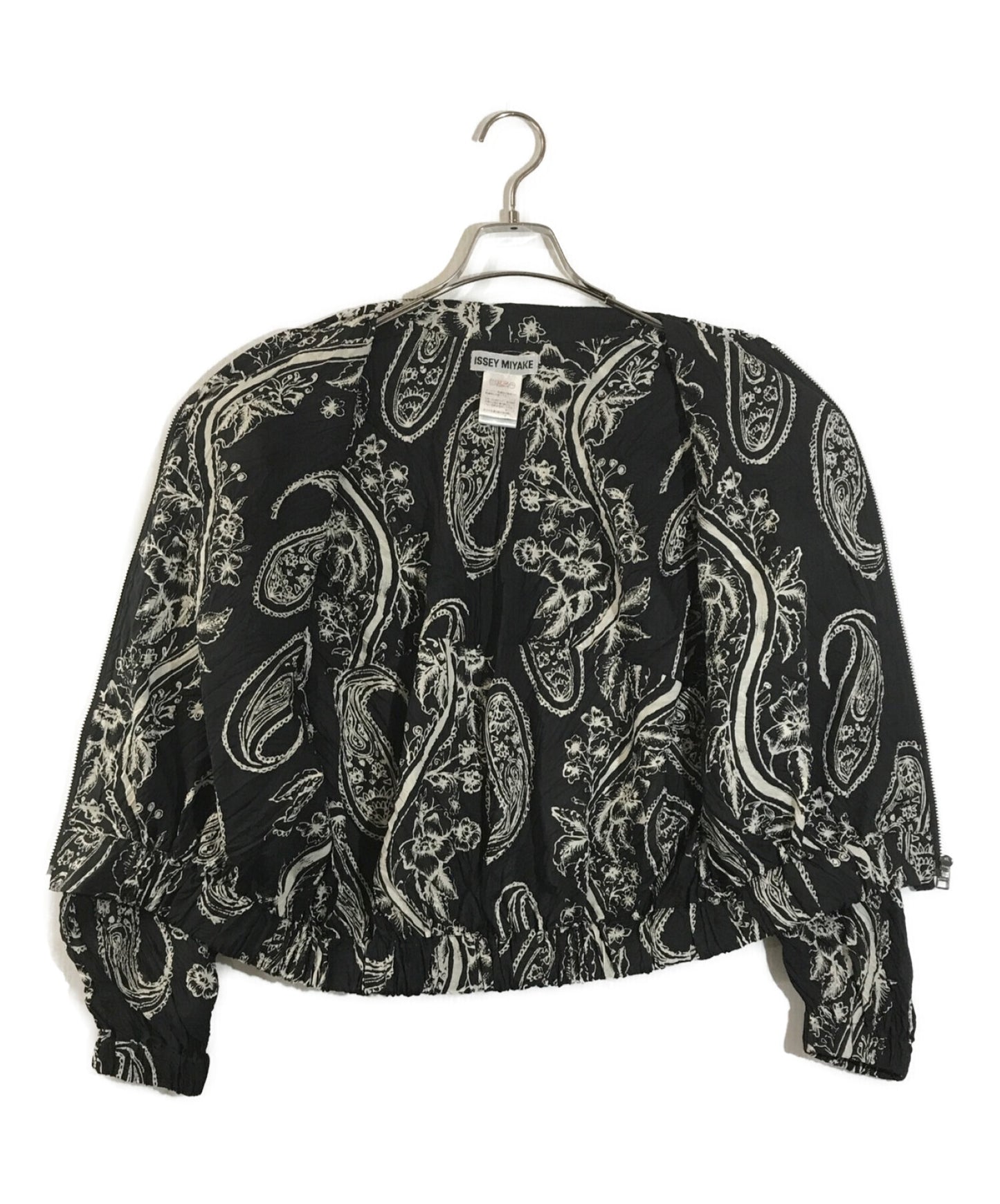 Issey Miyake Light Cropped Paisley Jacket IM61-FD702