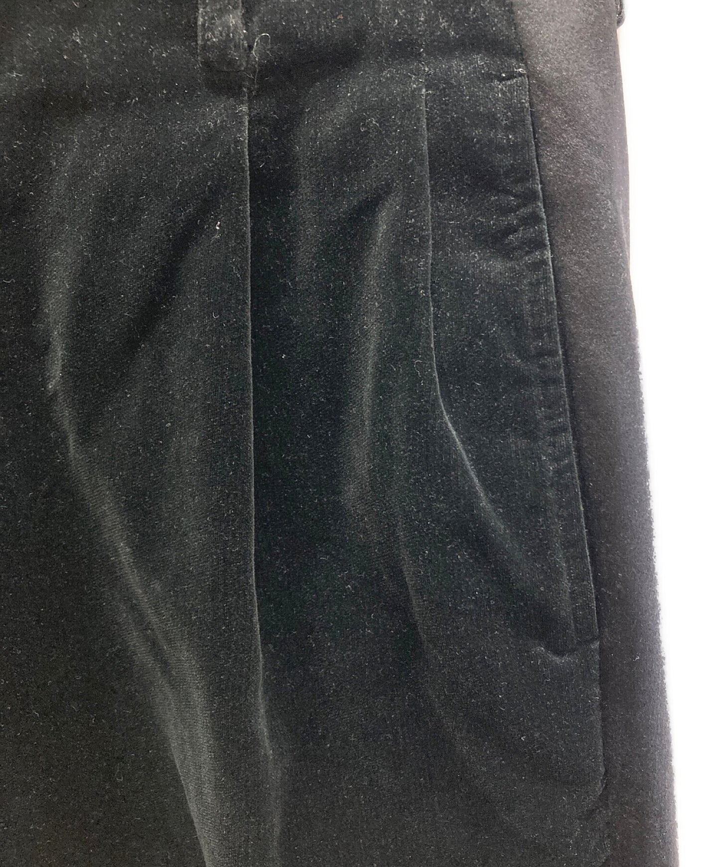 Comme des garcons homme plus sideline 2-tuck velor pants pd-p009