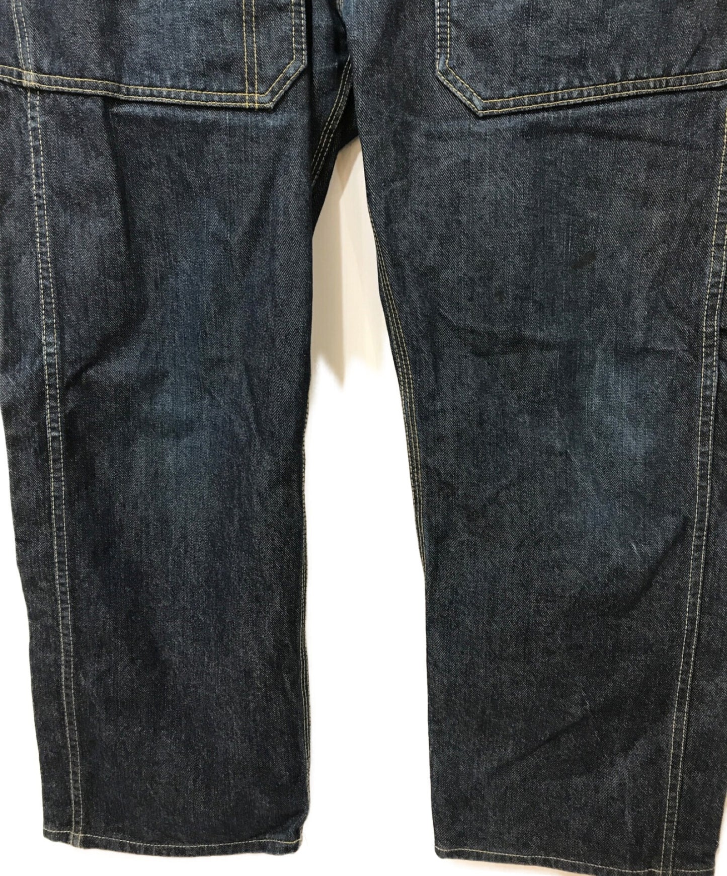 사사 프라스 가을 잎 데님 바지