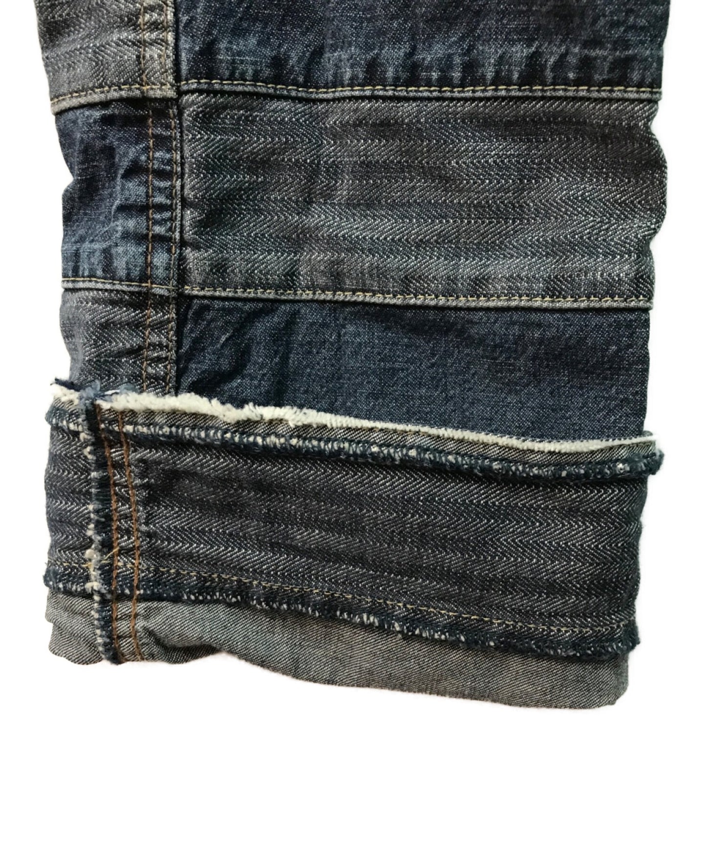 히스테리 글래머 스크래치 데님 바지 패치 데님 바지 패치 워크 플레어 데님