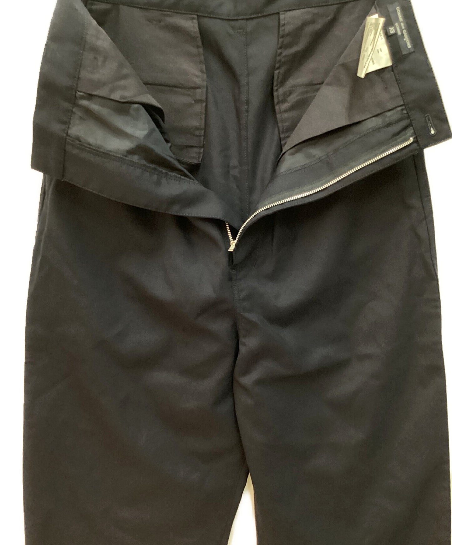 Comme des Garcons Homme Wool Toro Tuck slacks宽宽1-tuck Slacks He-p013