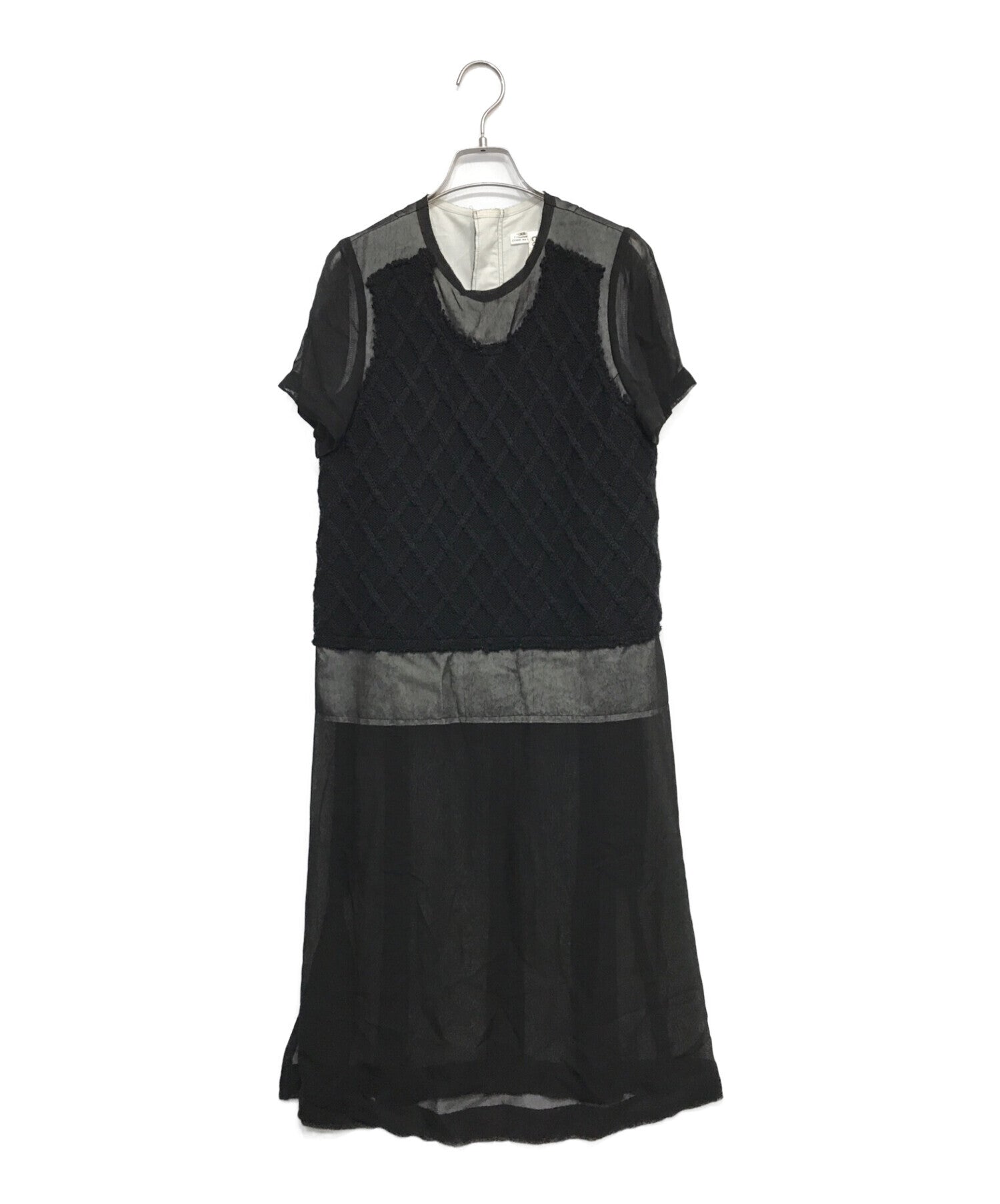 Pre-owned] COMME des GARCONS Knit see-through dress GN-O036