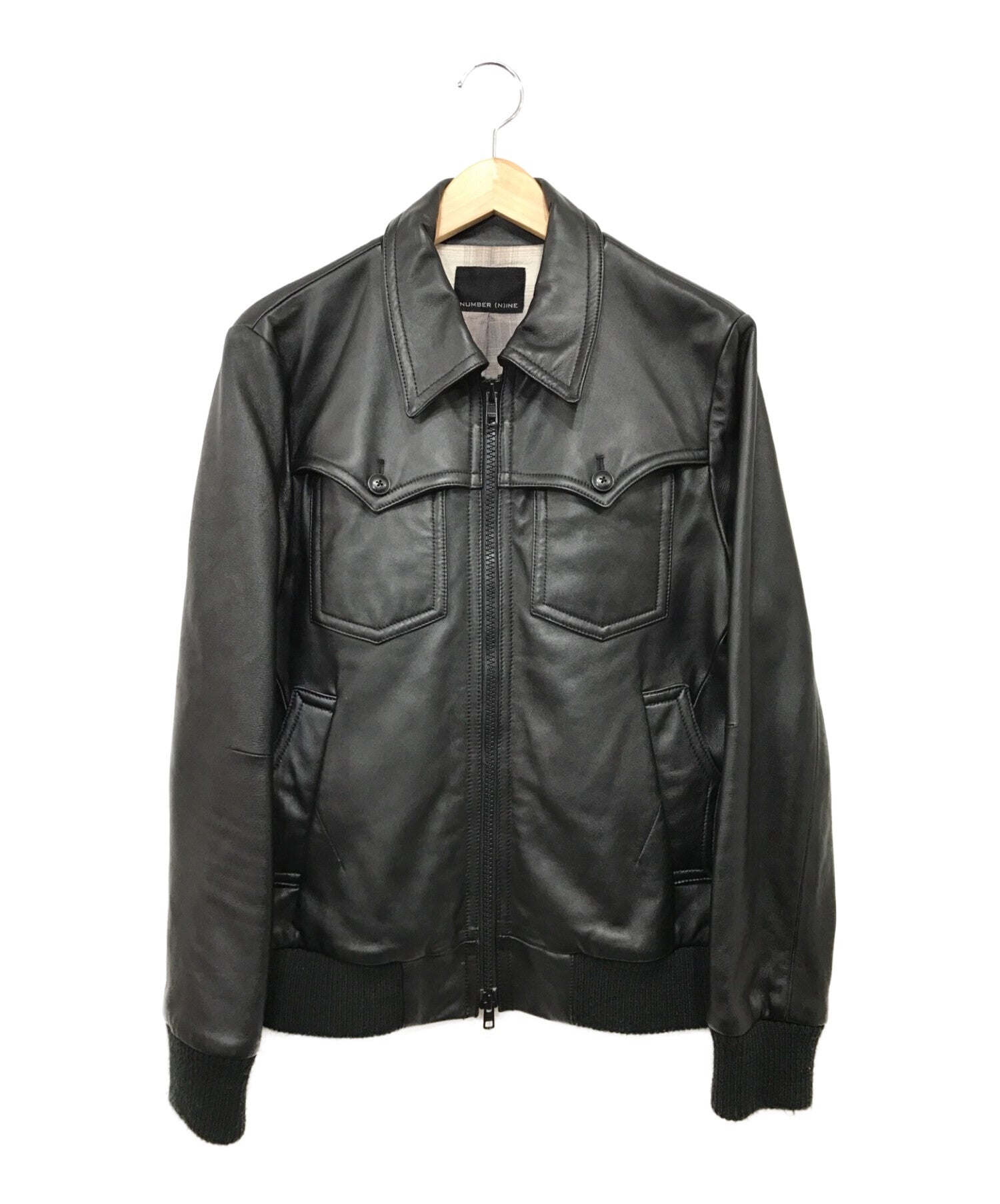 NUMBER (N)INE Sheepskin Western Switched Leather Jacket