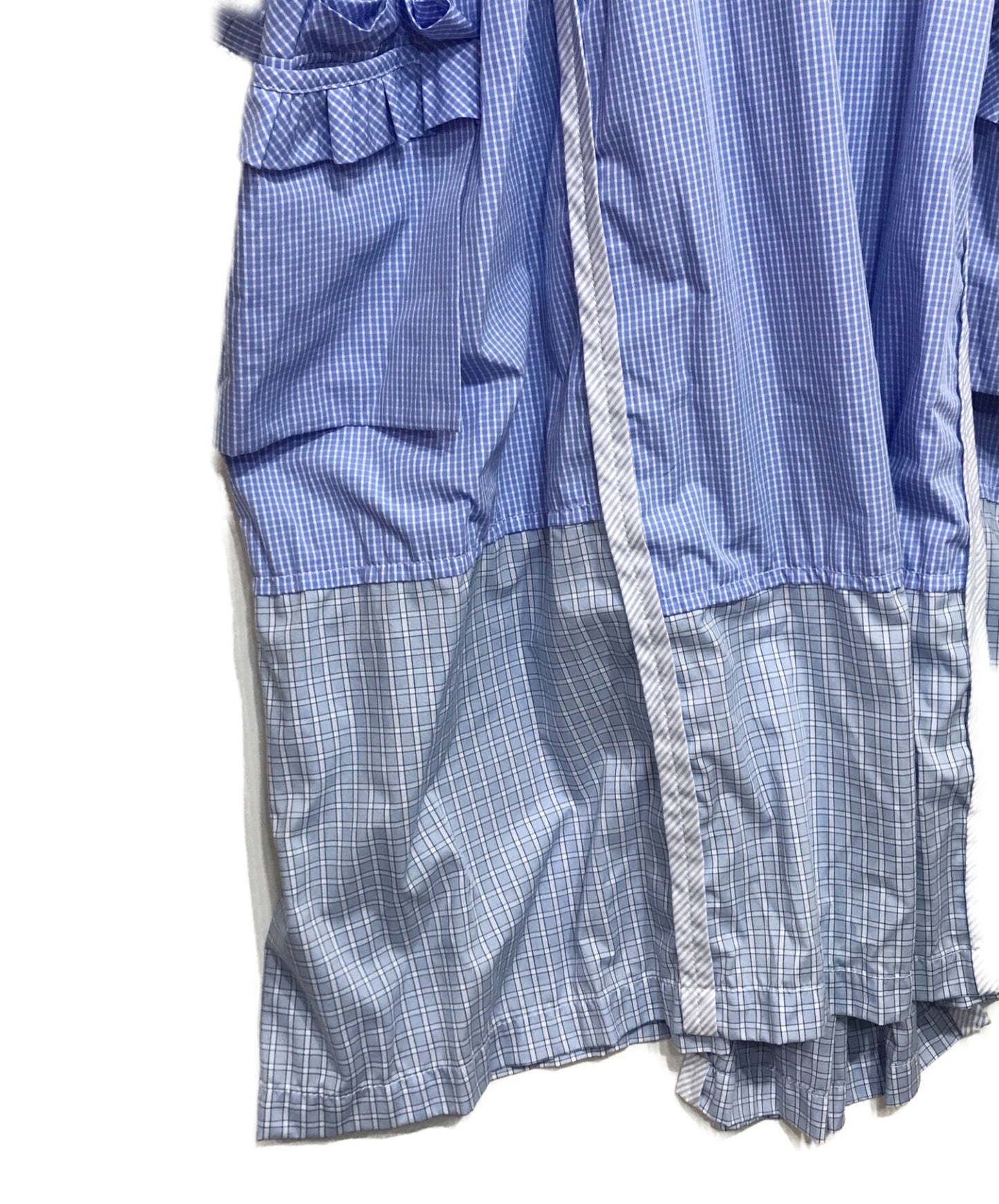 Tao comme des garcons切换长连衣裙棉花混合物TI-O017