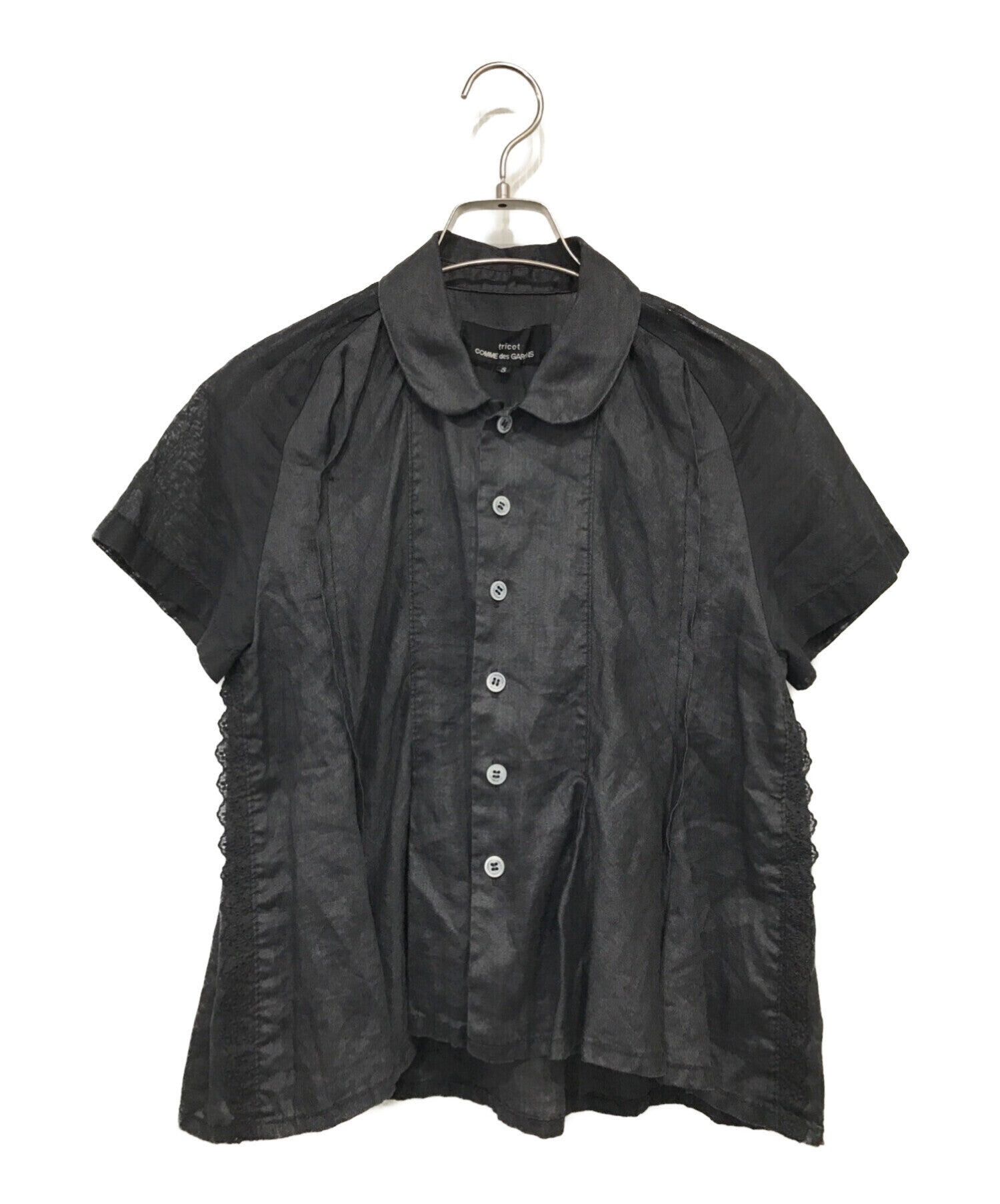 トリココムデギャルソン AD2019 丸襟 ドット フラワー