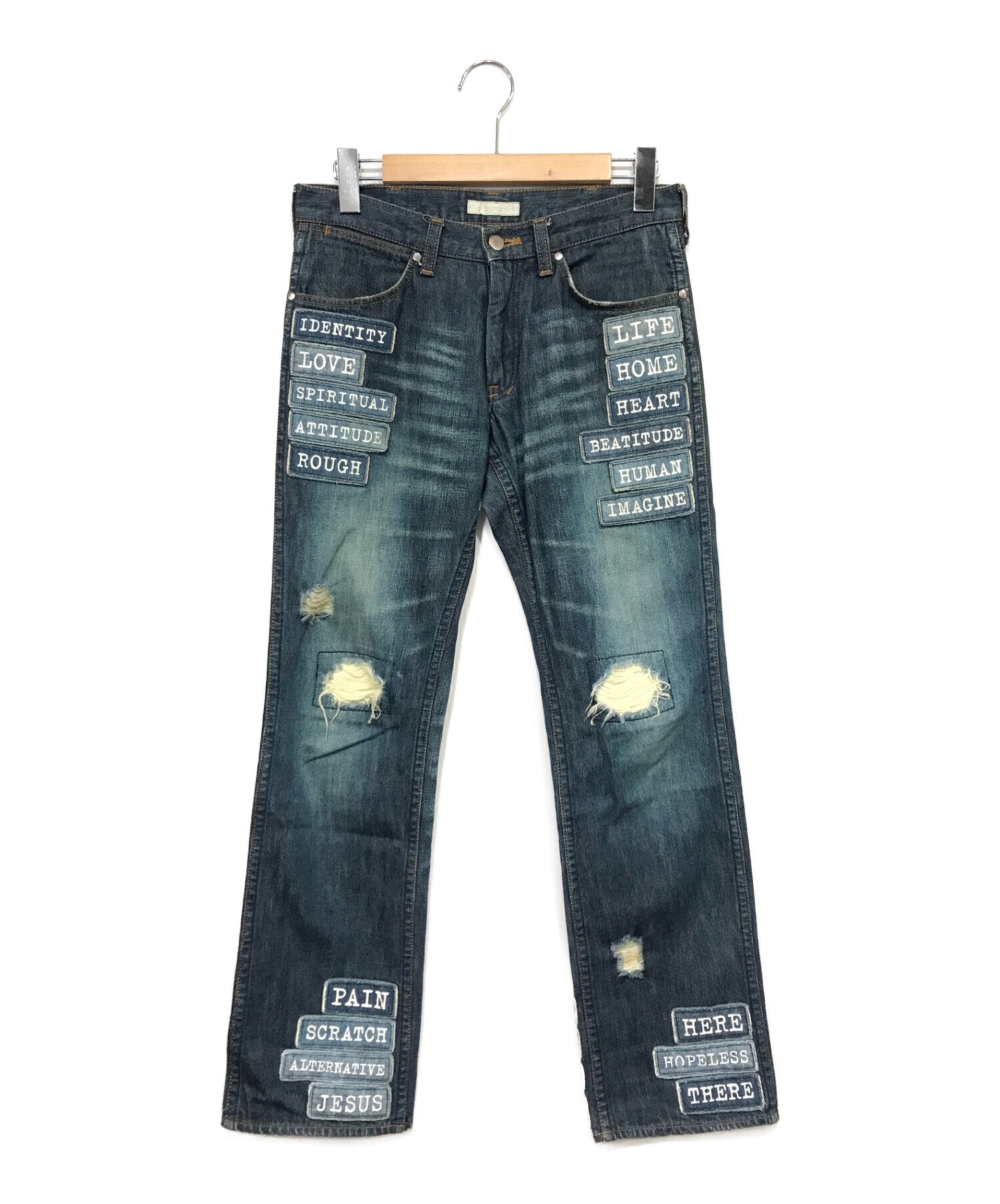 NUMBER (N)INE patch denim pants | Archive Factory