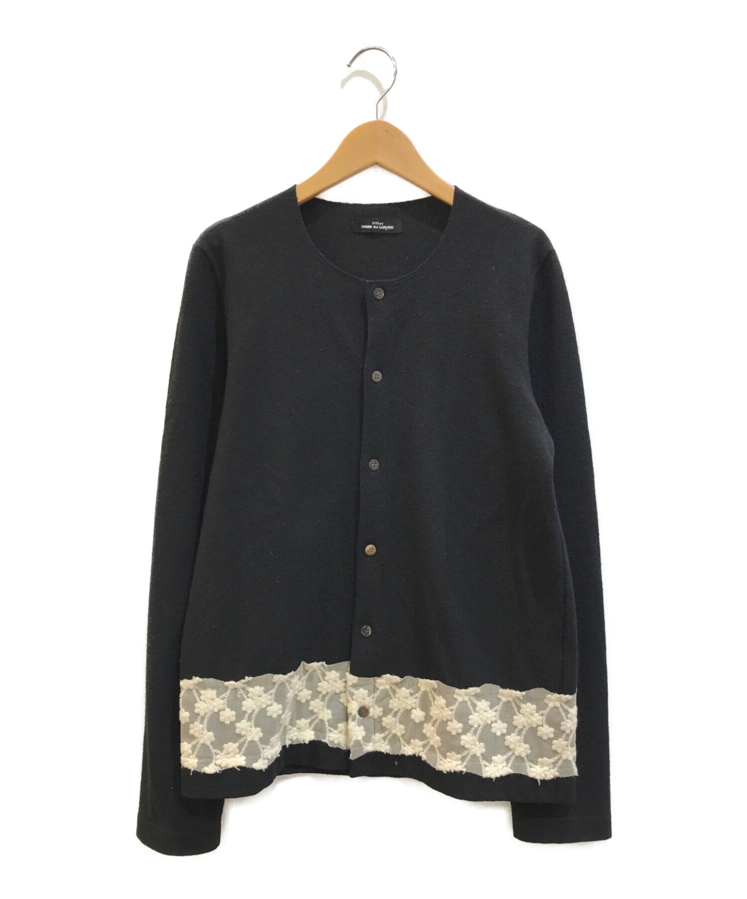 tricot COMME des GARCONS [OLD] 90's Hem Lace Wool Shirt TT-070140