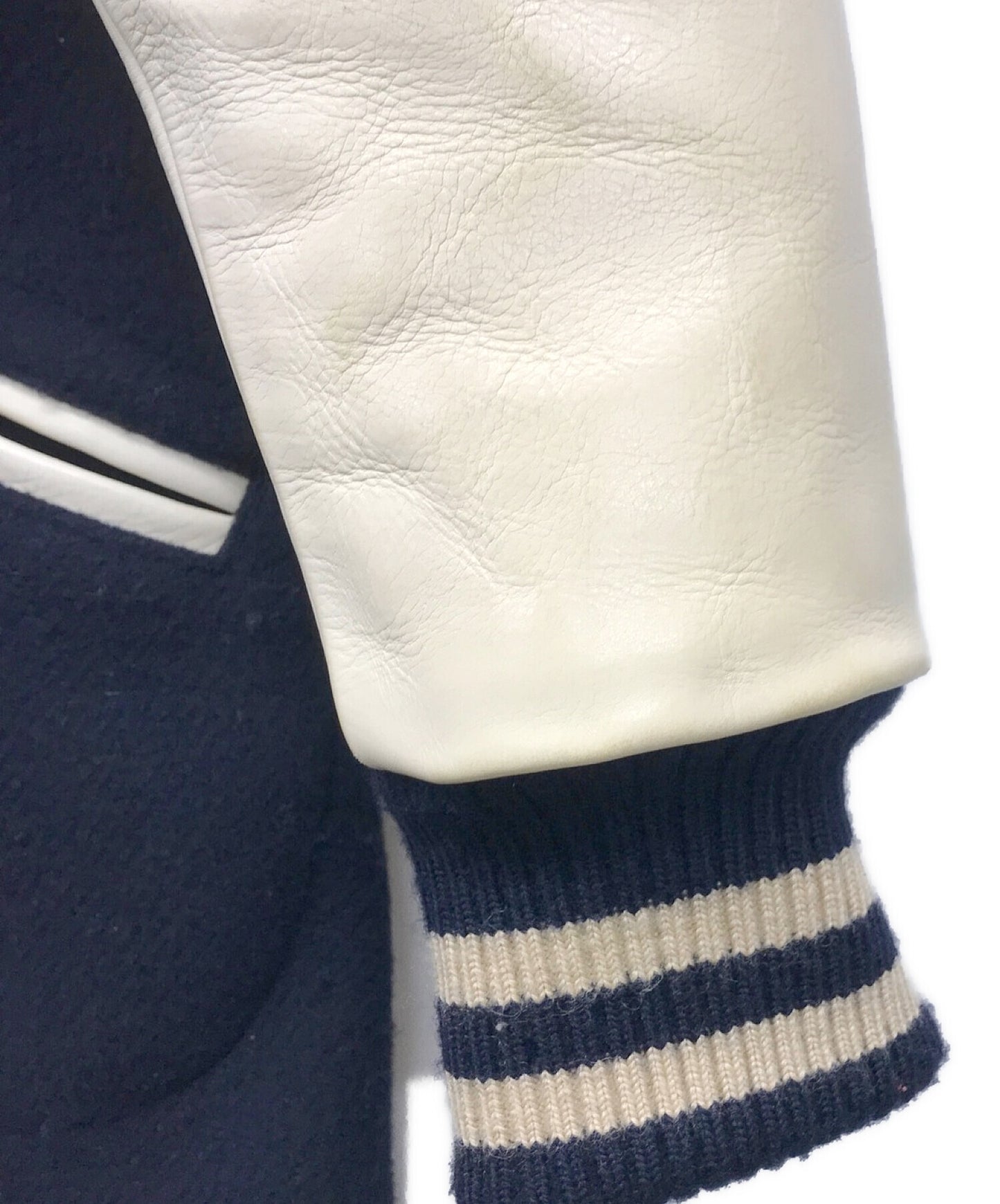 Comme des Garcons Junya Watanabe Man Duffel Coat กับแขนเสื้อ Calfskin เช่นแจ็คเก็ตตัวแทน uj-c001