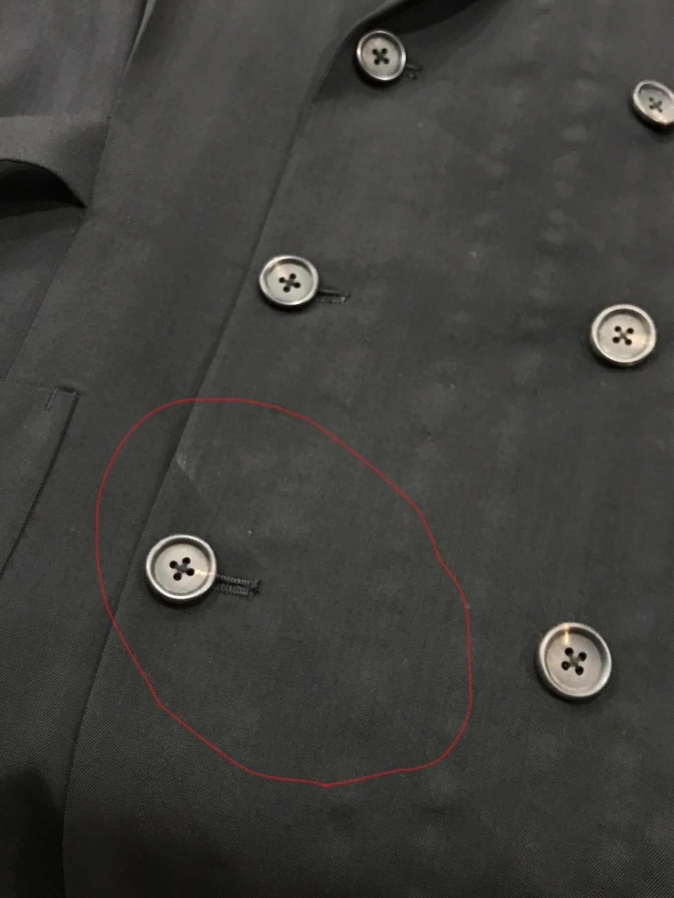 Yohji Yamamoto Pour Homme 90的羊毛Gabard双夹克HP-J34-101