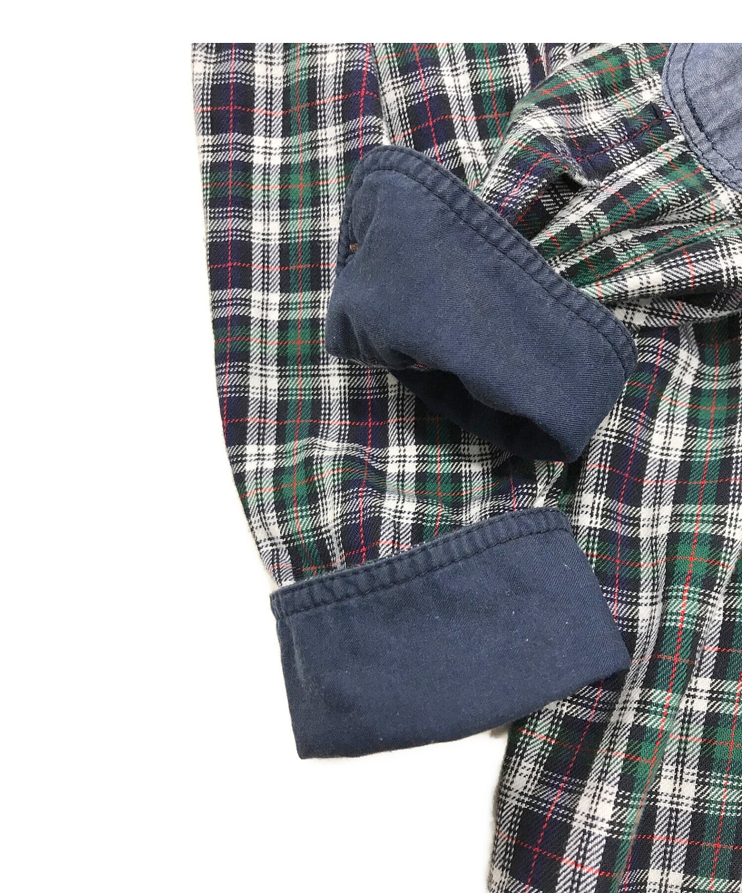 Comme des Garcons Junya Watanabe Man Yarn-Dyed Twill Check Herringbone 셔츠 WN-B026
