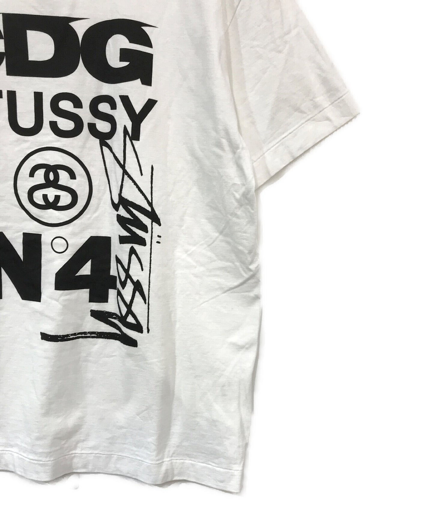 Comme des Garcons × Stussy การทำงานร่วมกันพิมพ์เสื้อยืด SH-T002