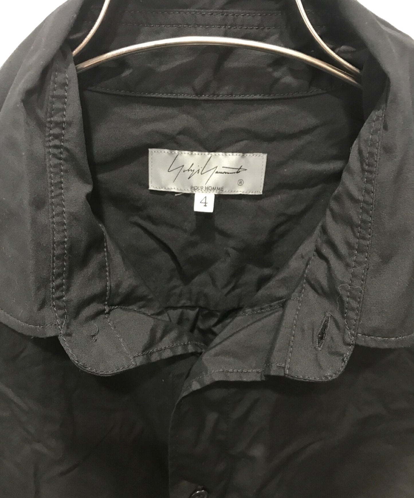 Yohji Yamamoto Pour Homme N-Shirt พร้อมคอปกและ Ring-Stitch HX-B40-005