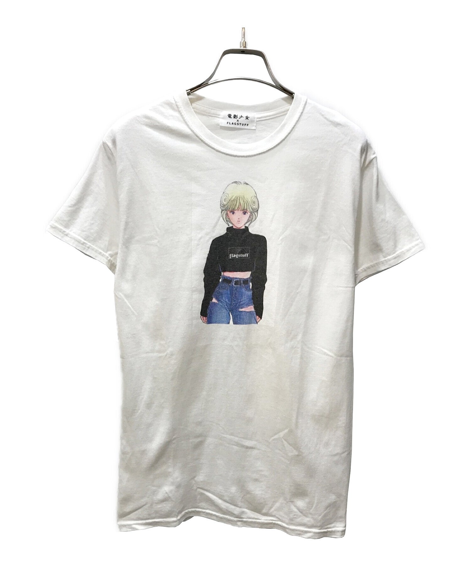 FLAGSTUFF x DEN-EI SHOJO VIDEO GIRL printed T-shirt | Archive Factory