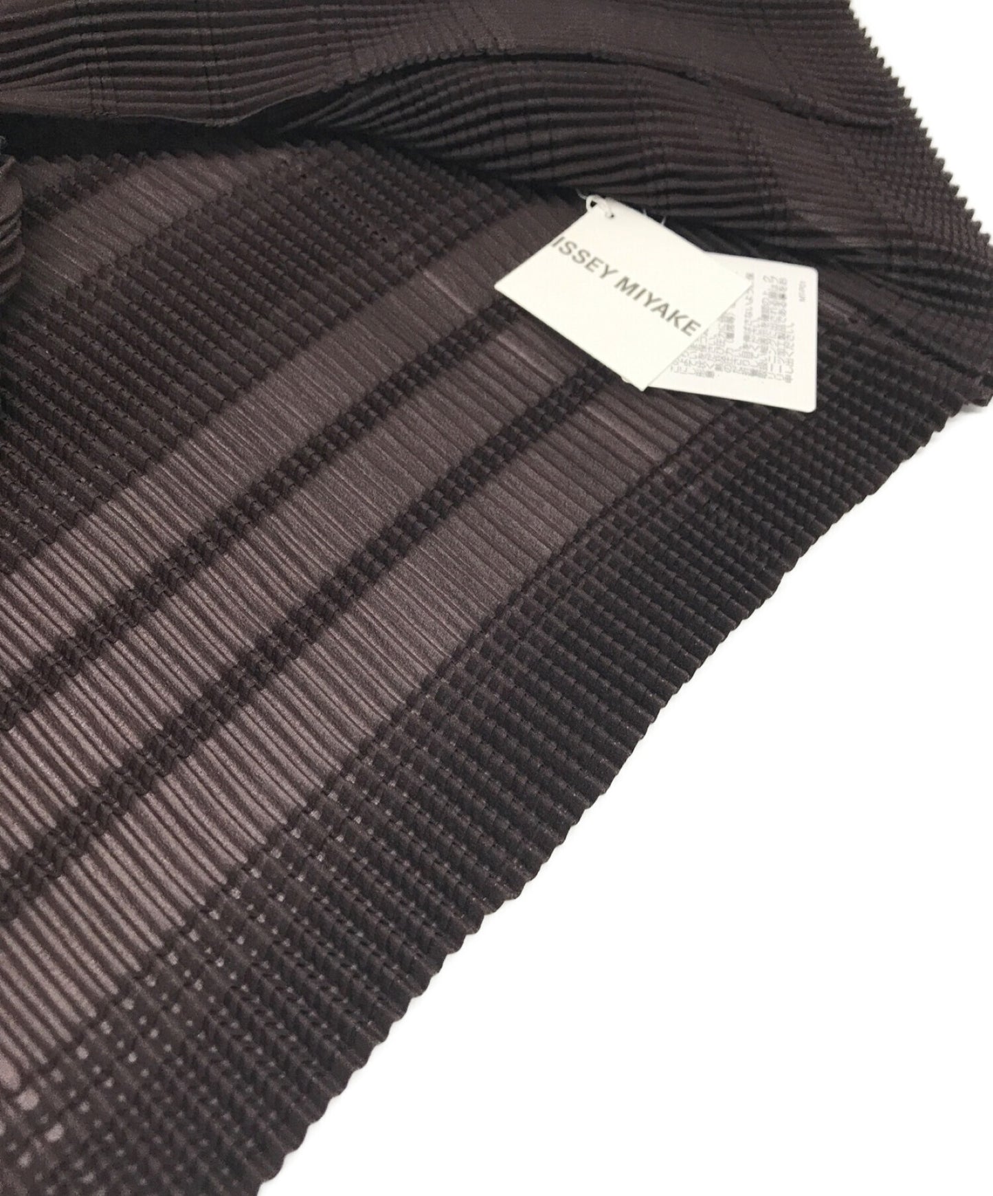 Issey Miyake Stripe เช่น Pleats Striped Plaid Cardigan IM23-FJ147