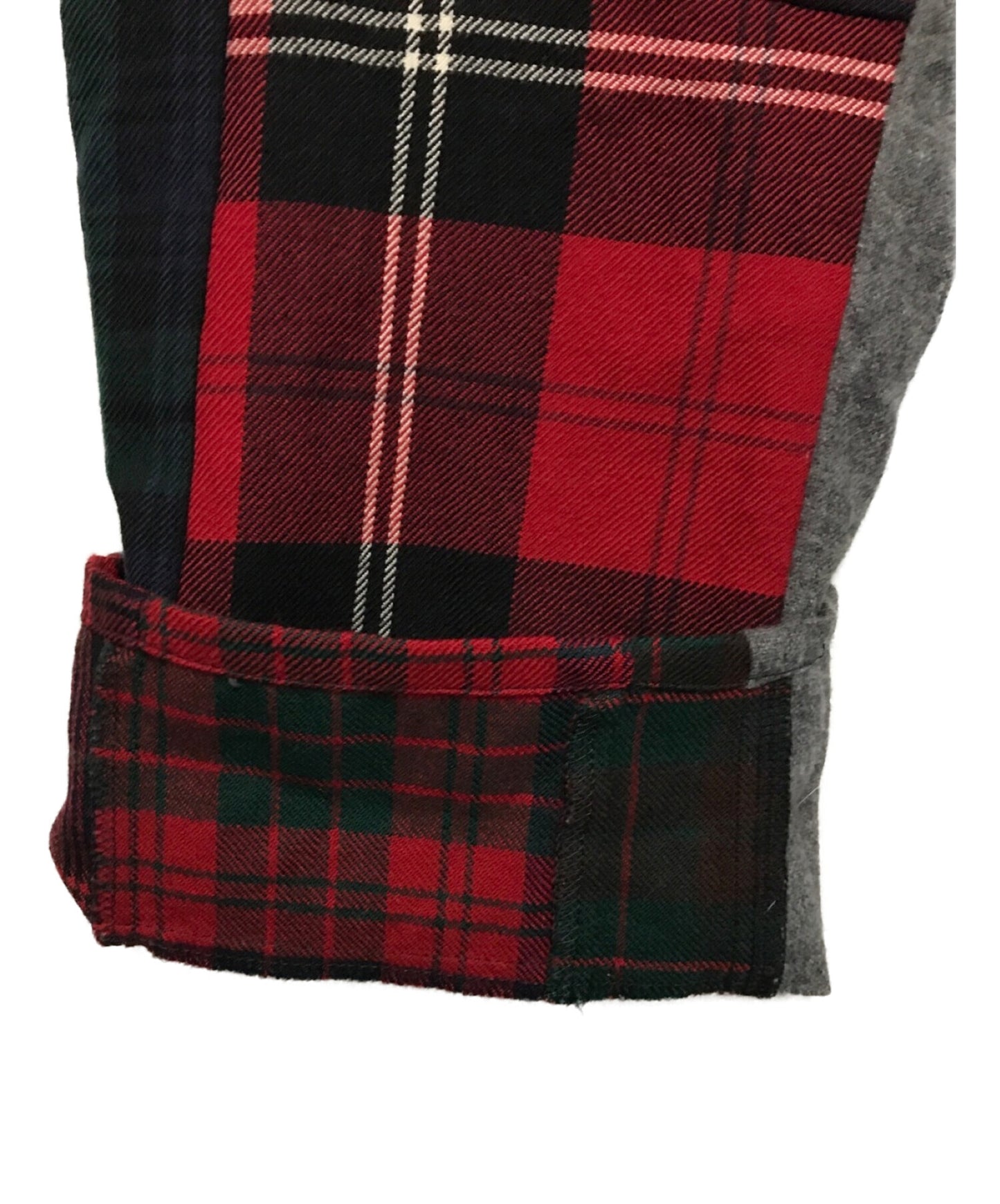 Comme des Garcons Homme Plus 양모 패치 워크 바지