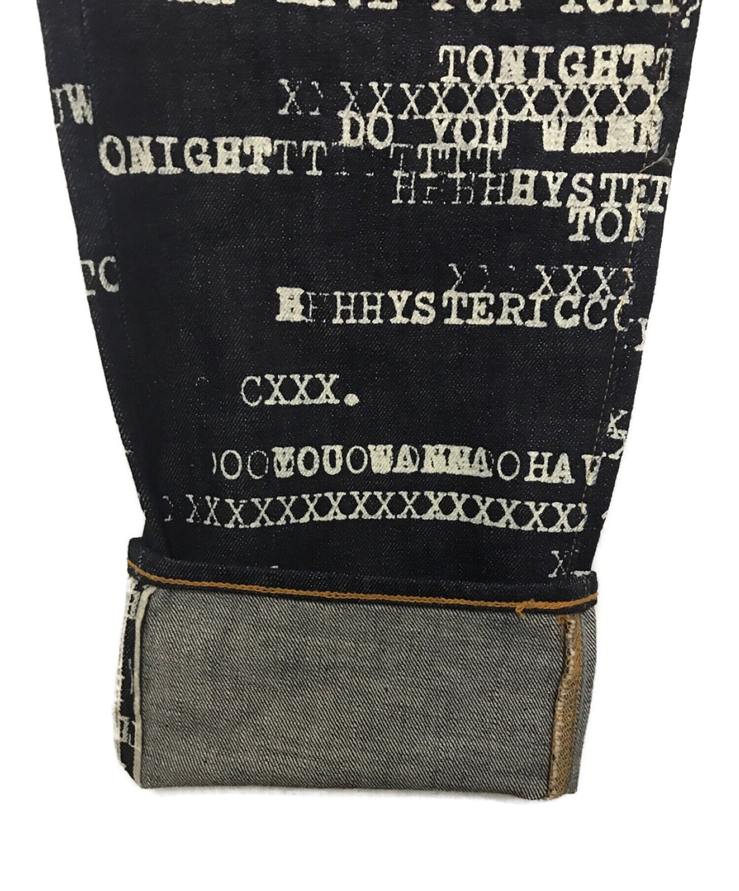 你歇斯底里的xxx有有趣的徽标图案60的xx牛仔布裤子06221ap03