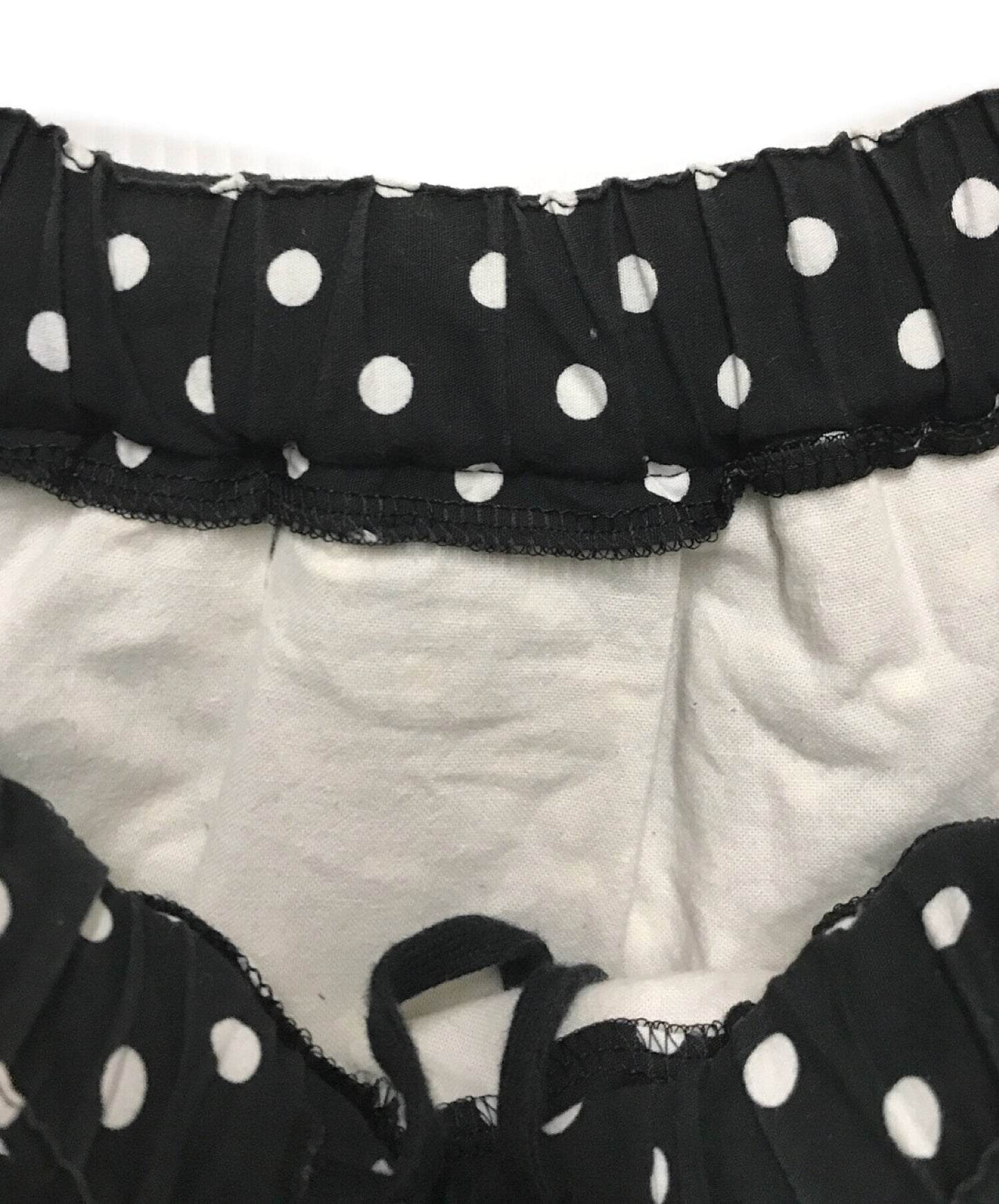 黑色COMME DES GARCONS DOTATES flared Skirt 1O-S006