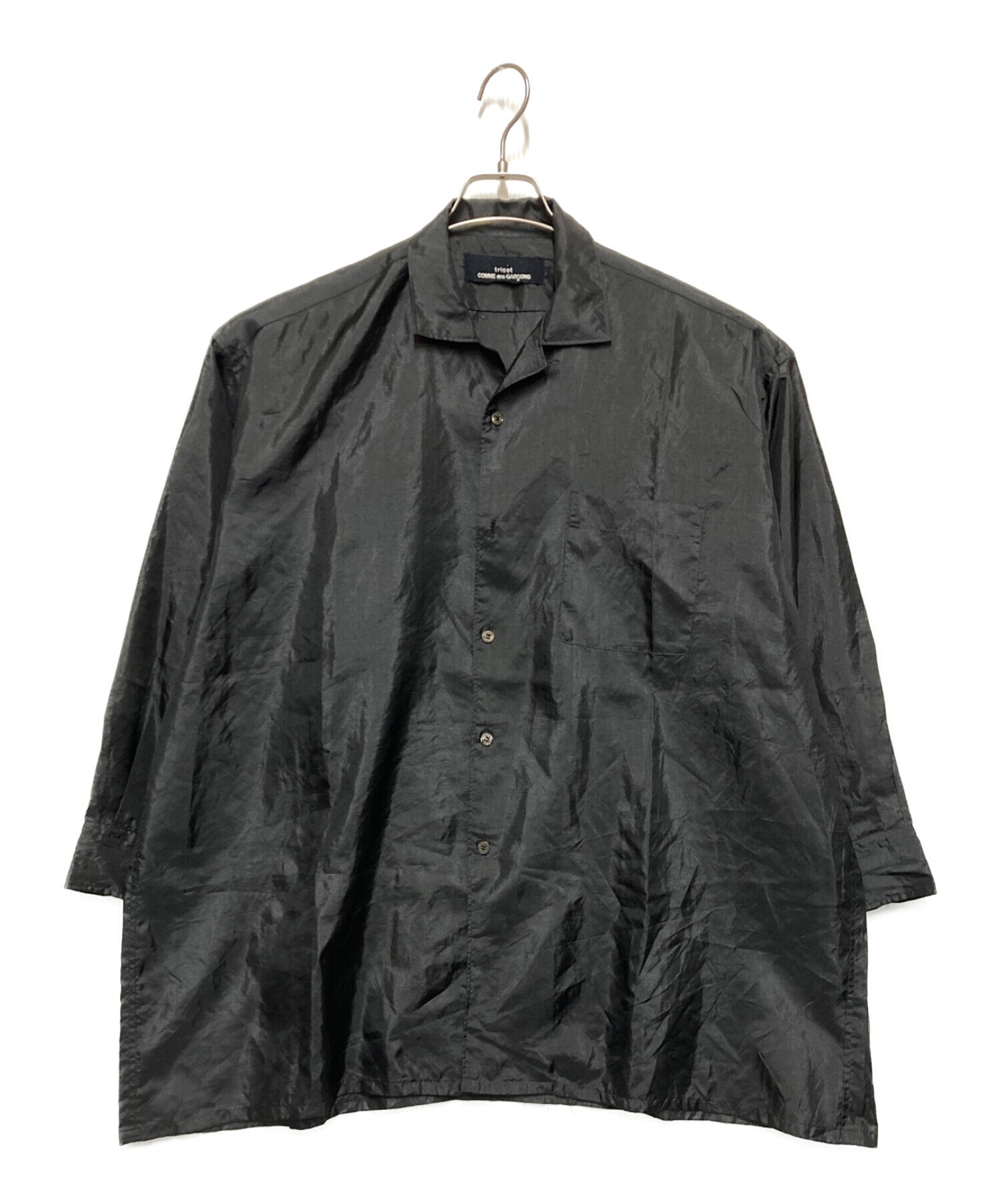 tricot COMME des GARCONS sheer oversized shirt