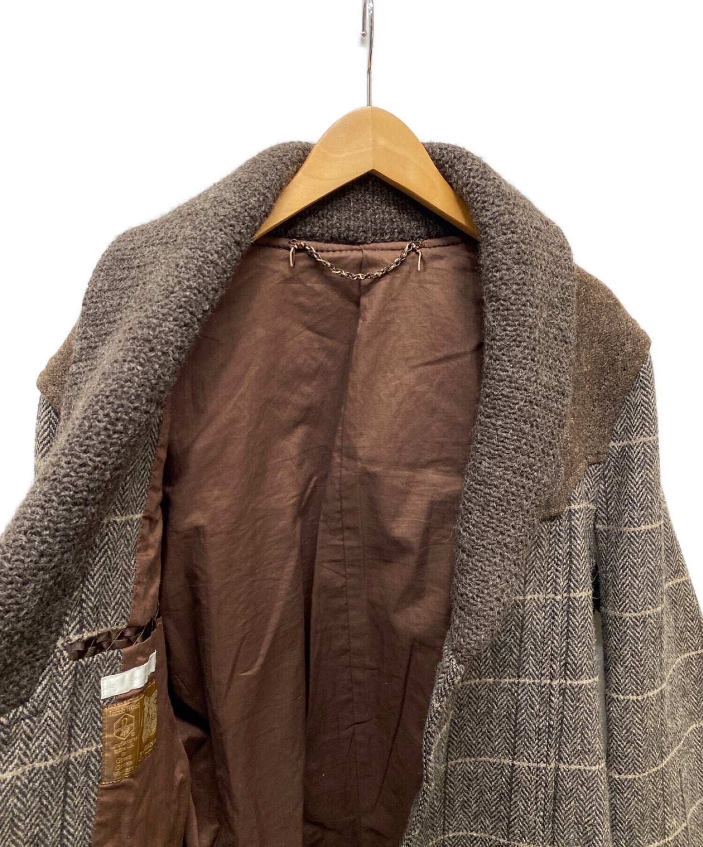 숫자 (n) ine 02aw "George"시대 헤링본 트위드 재킷